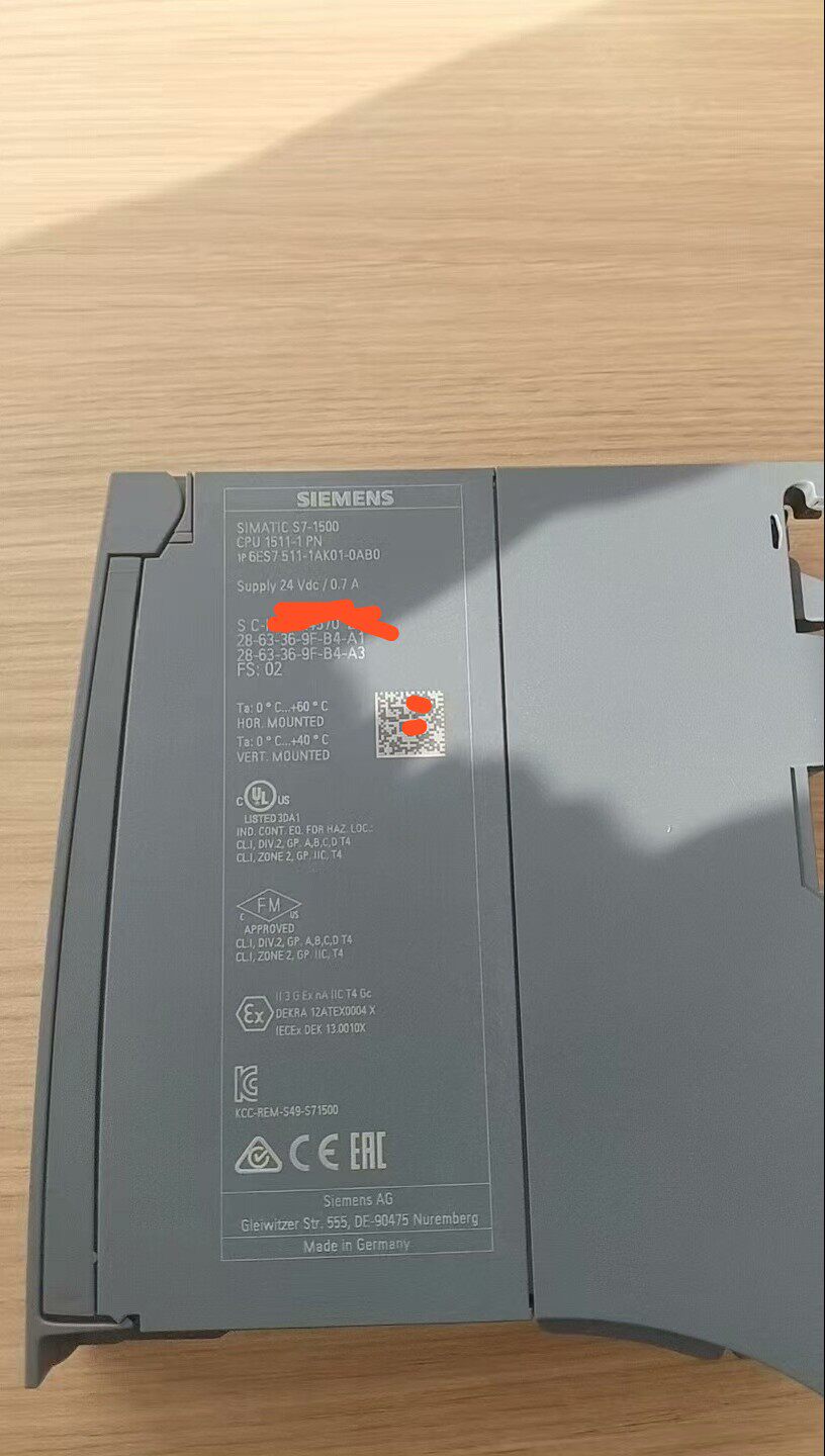 Siemens 6ES7511-1AK01-0AB0 CPU 1511-1 PN SIMATIC S7-1500 Центральный процессор