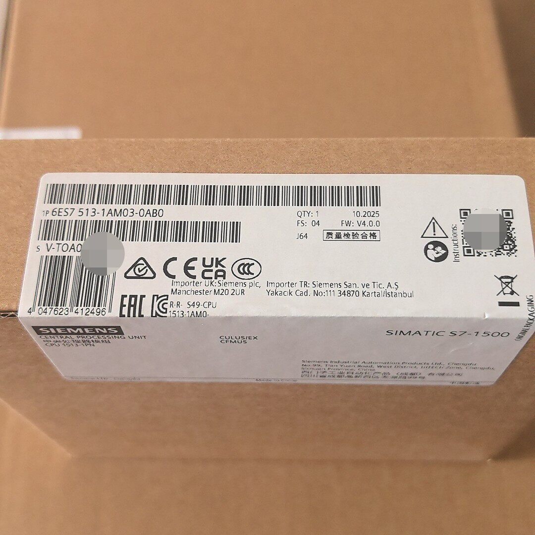 Siemens 6ES7513-1AM03-0AB0 CPU 1513-1 PN SIMATIC S7-1500 Центральный процессор