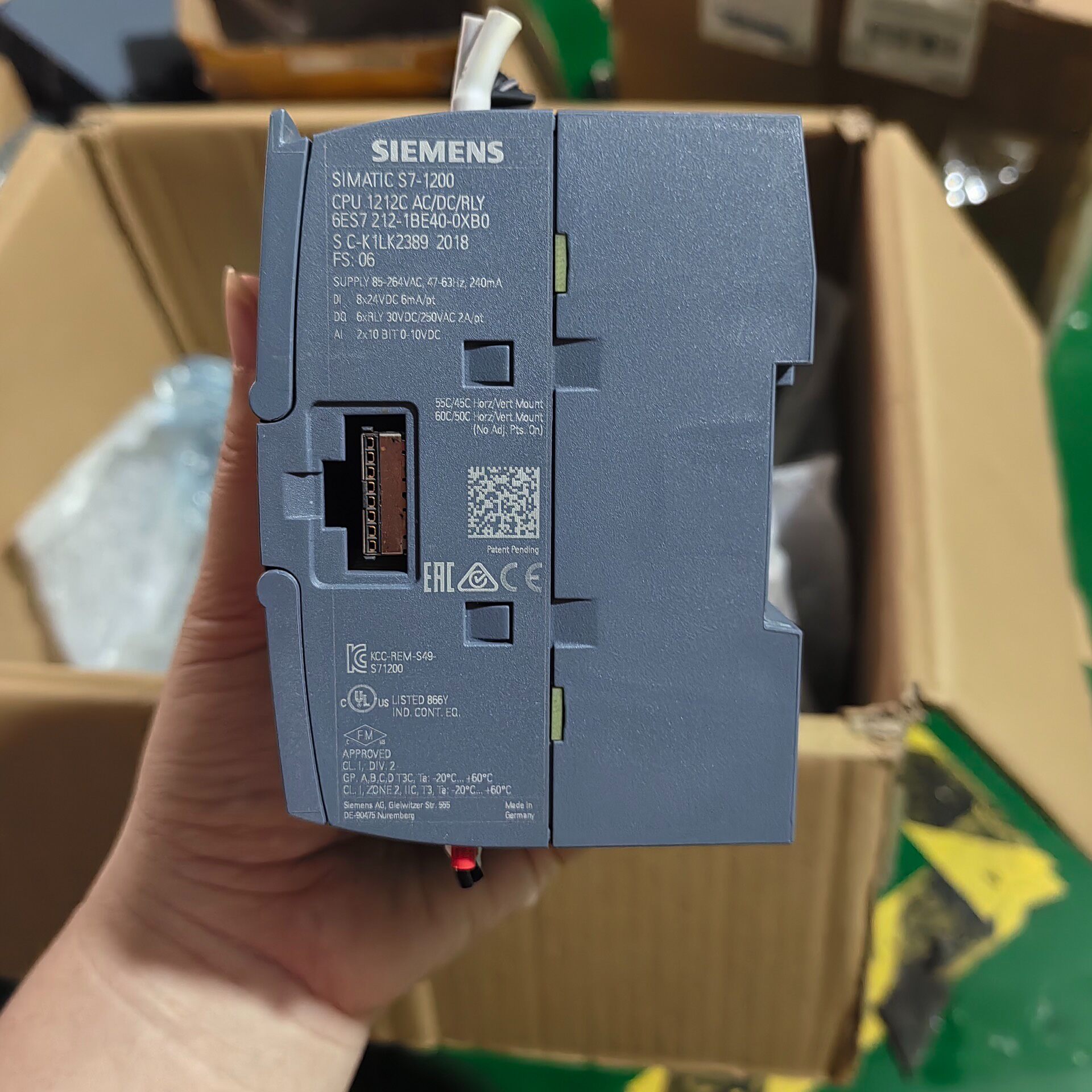Siemens 6ES7212-1BE40-0XB0 CPU 1212C SIMATIC S7-1200 Центральный процессор