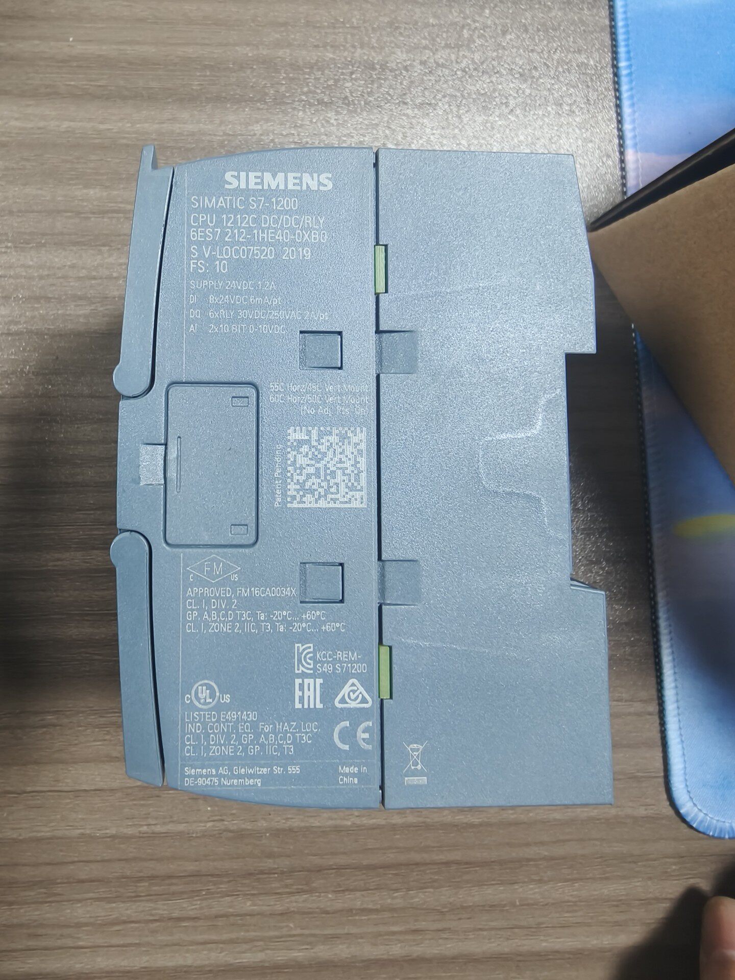 Siemens 6ES7212-1HE40-0XB0 CPU 1212C SIMATIC S7-1200 Центральный процессор