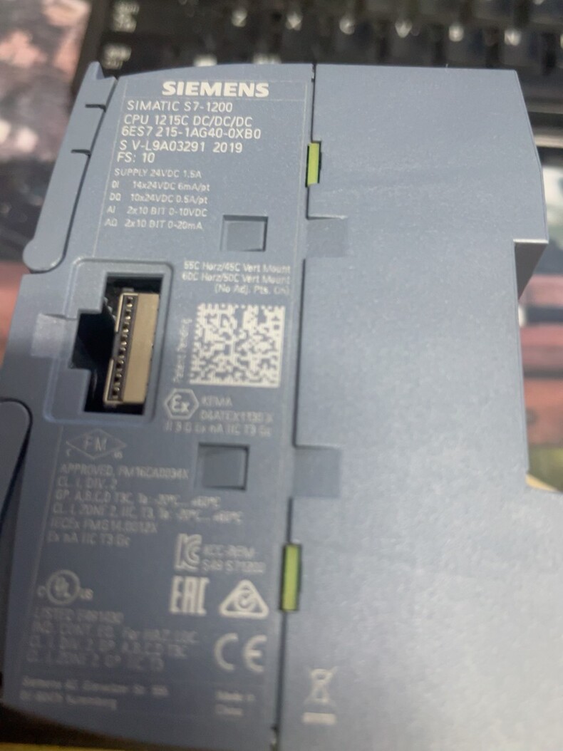 Siemens 6ES7215-1AG40-0XB0 CPU 1215C SIMATIC S7-1200 Центральный процессор