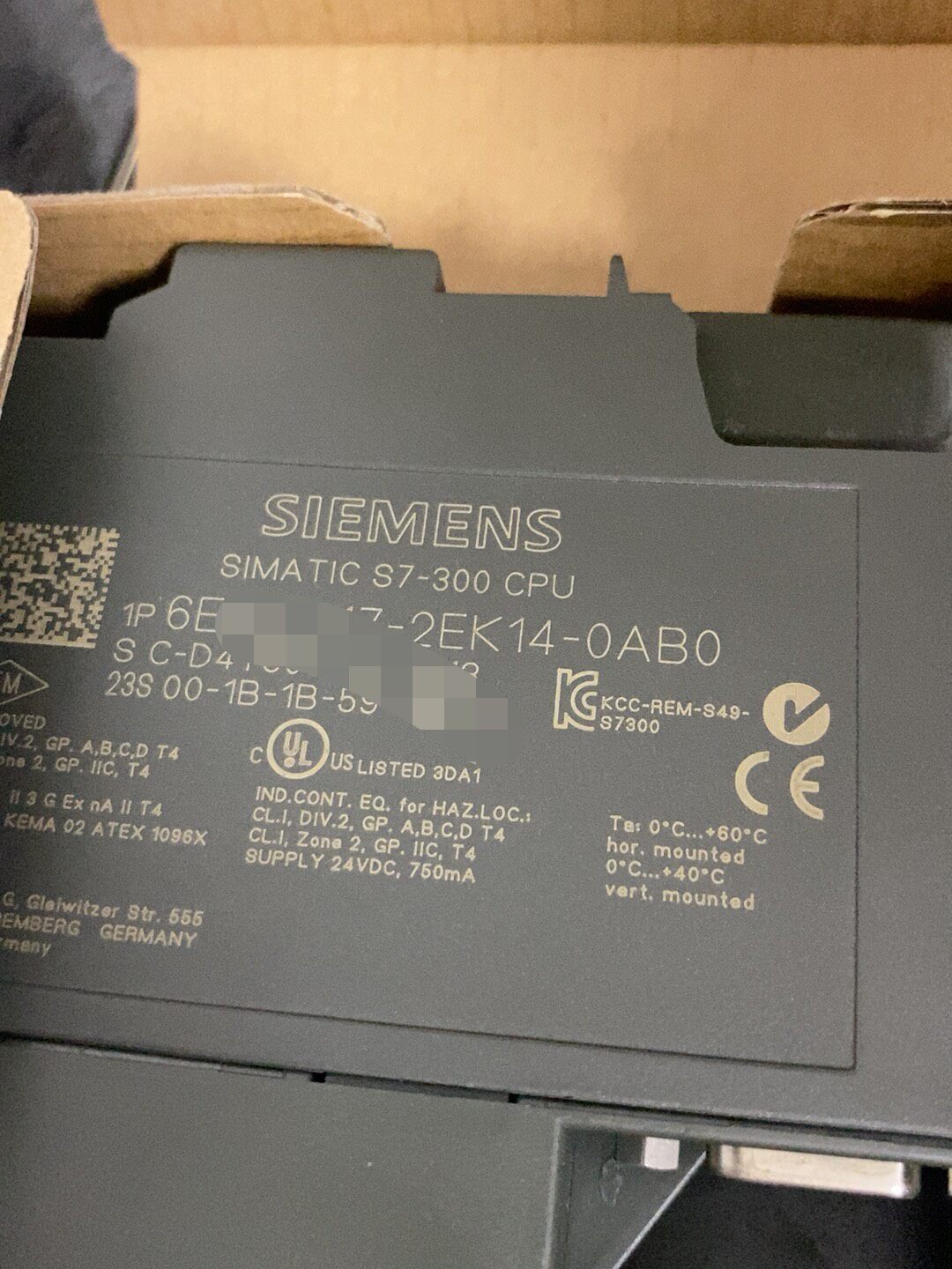 Siemens 6ES7317-2EK14-0AB0 CPU 317-2 SIMATIC S7-300 Центральный процессор