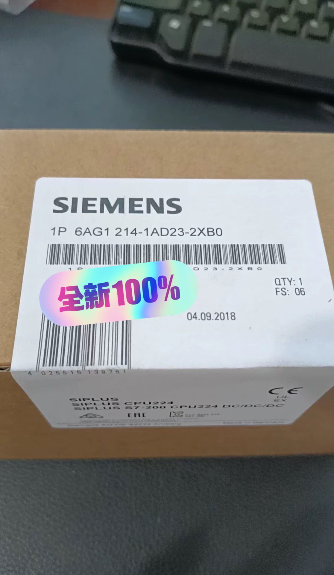 Siemens 6ES7214-1AD23-0XB0 CPU 224 SIMATIC S7-200 Центральный процессор 3