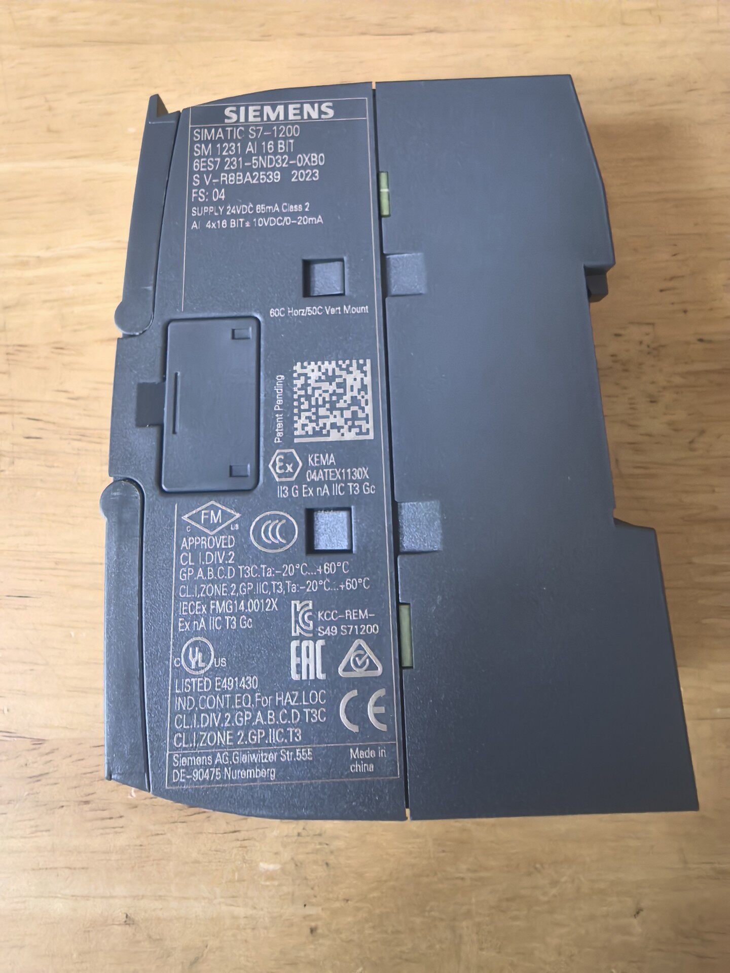 Siemens 6ES7231-5ND32-0XB0 SM 1231 S7-1200 Модуль дискретного ввода 2