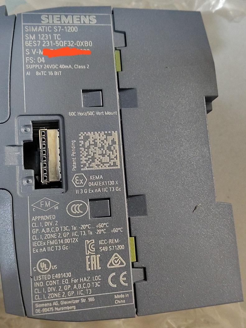 Siemens 6ES7231-5QF32-0XB0 SM 1231 S7-1200 Модуль дискретного ввода