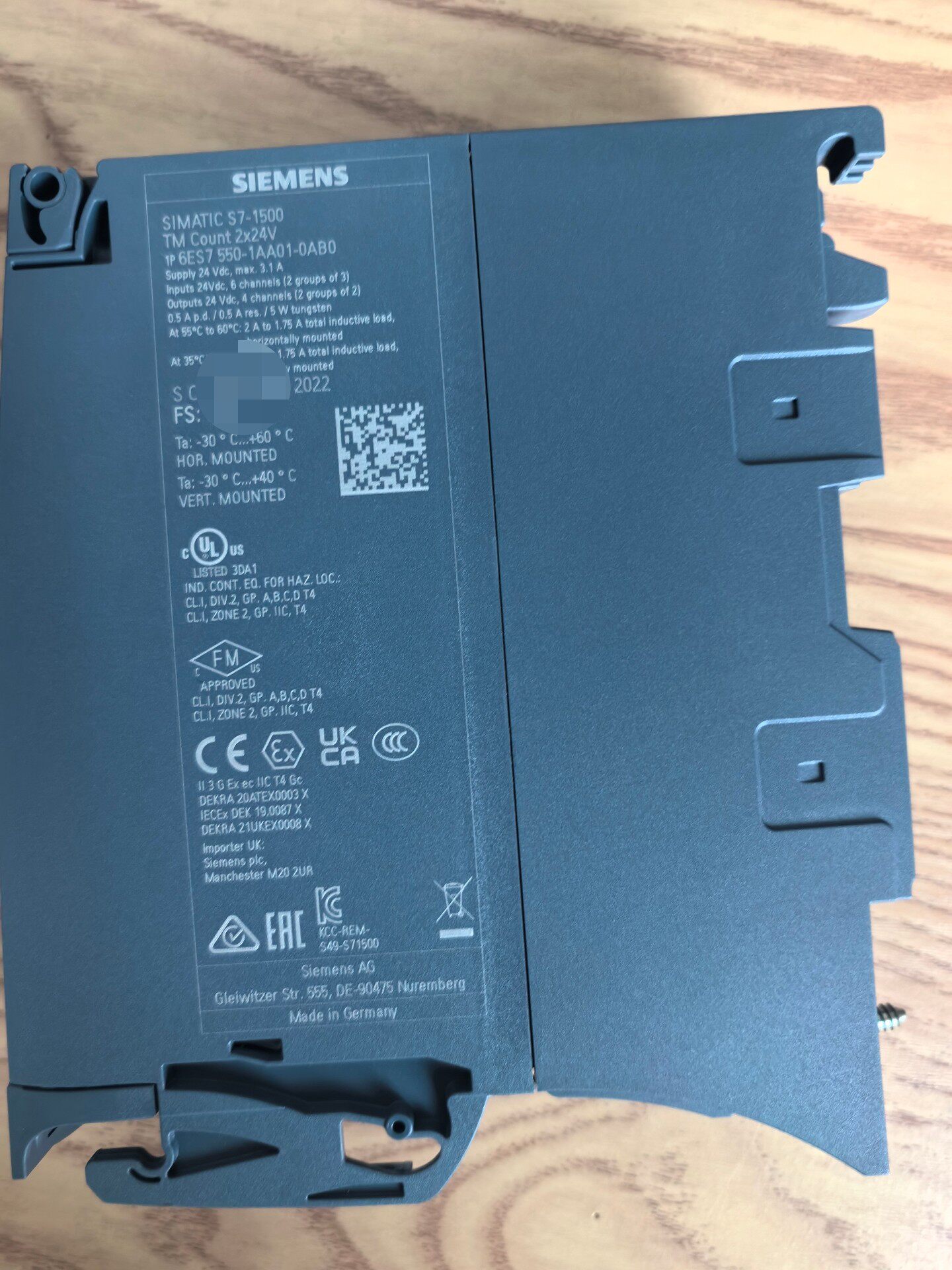 Siemens 6ES7550-1AA01-0AB0 TM Count S7-1500 Технологический модуль