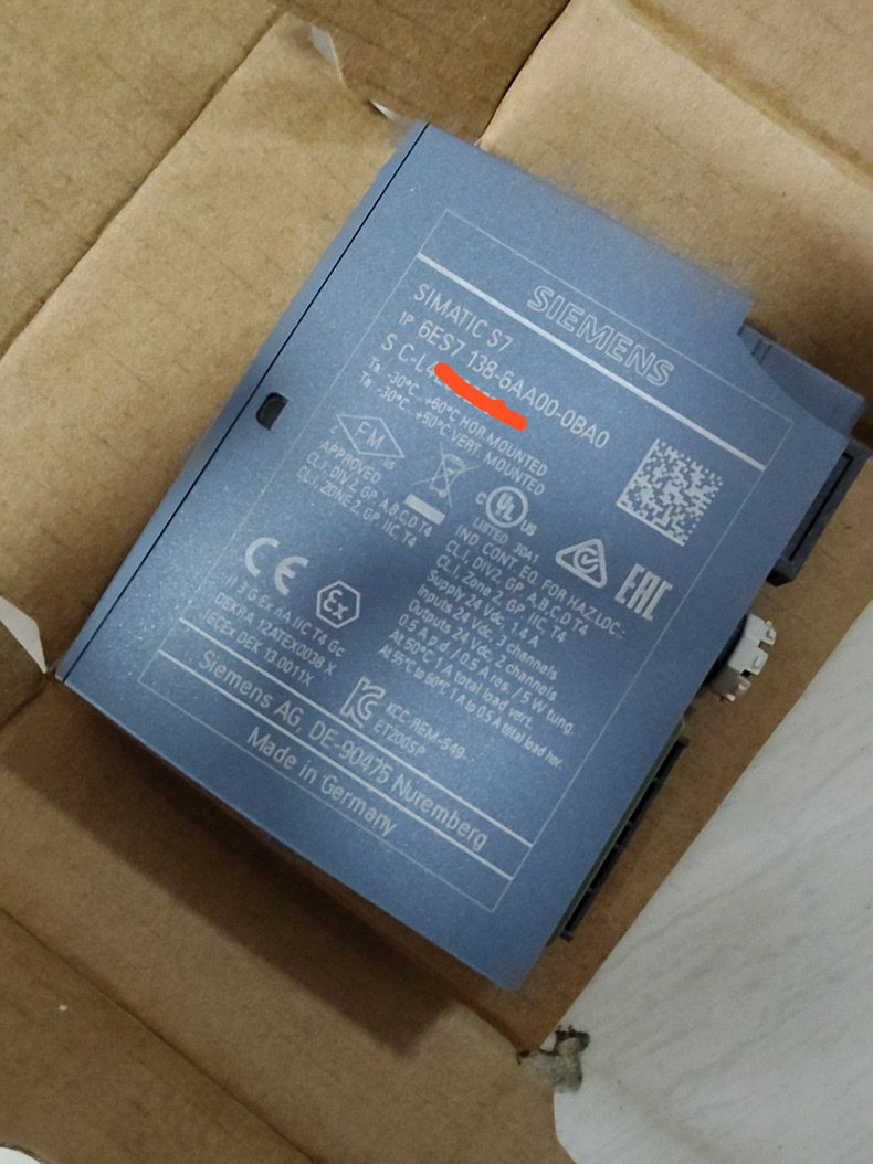 Siemens 6Es7138-6AA00-0BA0 ET 200SP S7-1500 Децентрализованная периферия