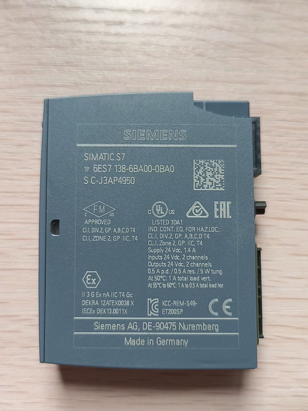 Siemens 6ES7138-6BA00-0BA0 ET 200SP S7-1500 Децентрализованная периферия