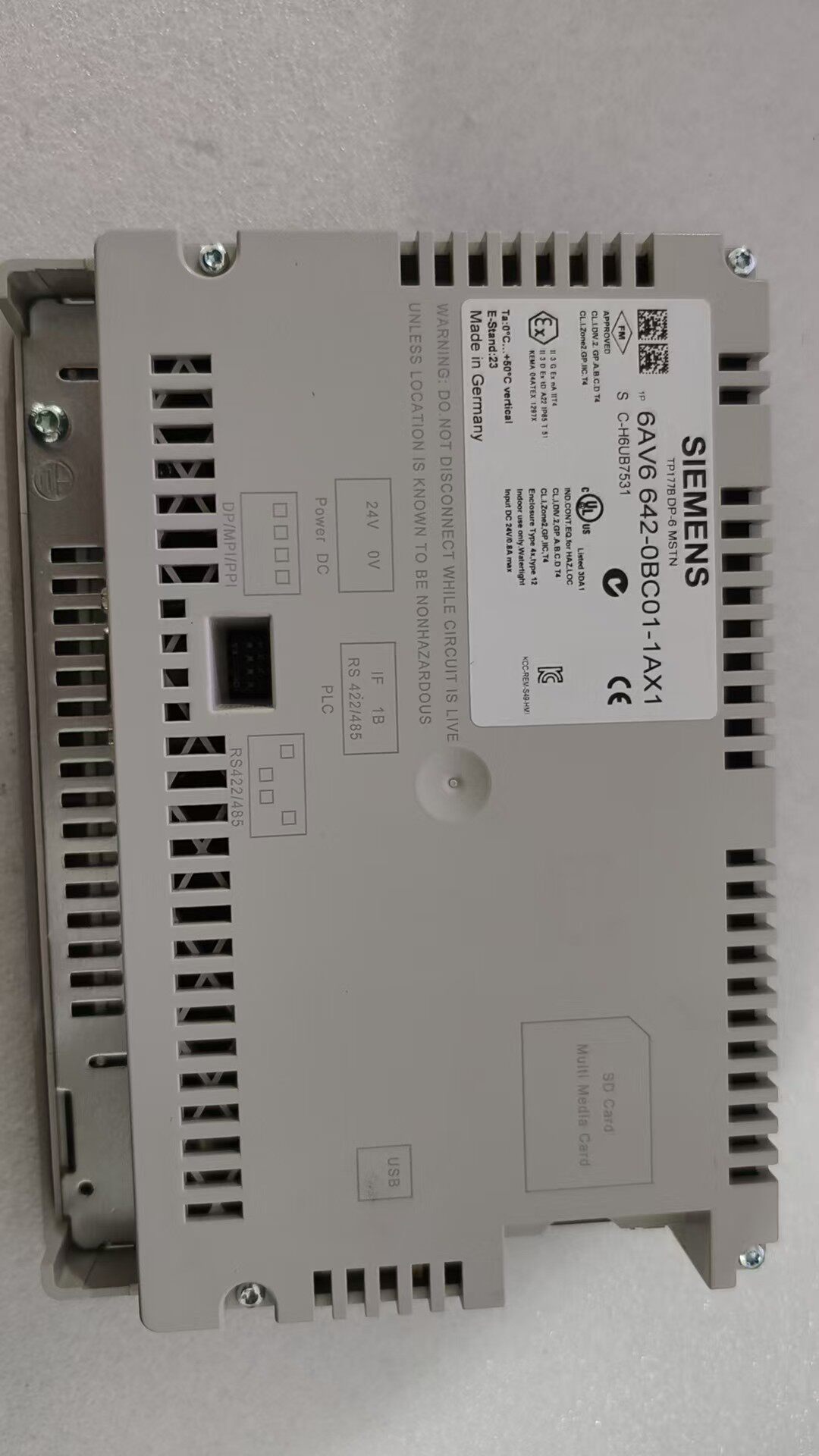 Siemens 6AV6642-0BC01-1AX1 TP 177B Панель оператора 3