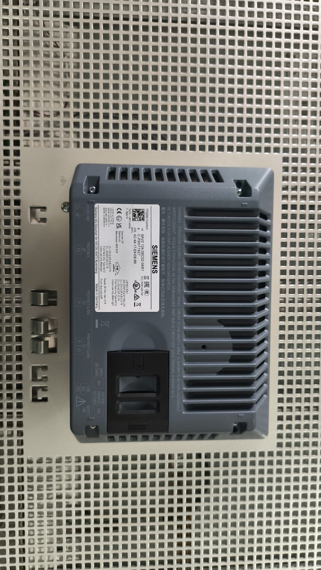 Siemens 6AV2124-0XC02-0AX1 TP2200 Панель оператора 5