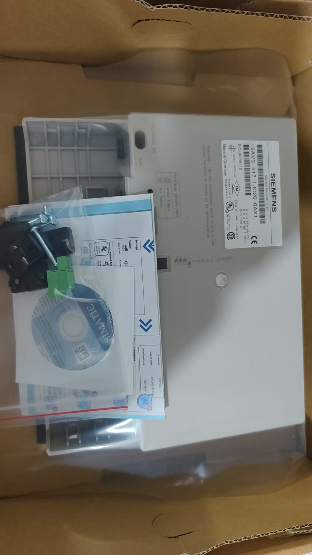 Siemens 6AV3617-1JC20-0AX1 OP17 Графическая панель оператора