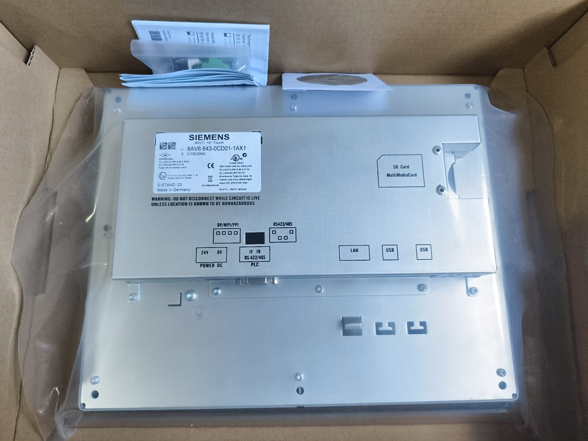 Siemens 6AV6643-0CD01-1AX1 MP277 Мультипанель оператора