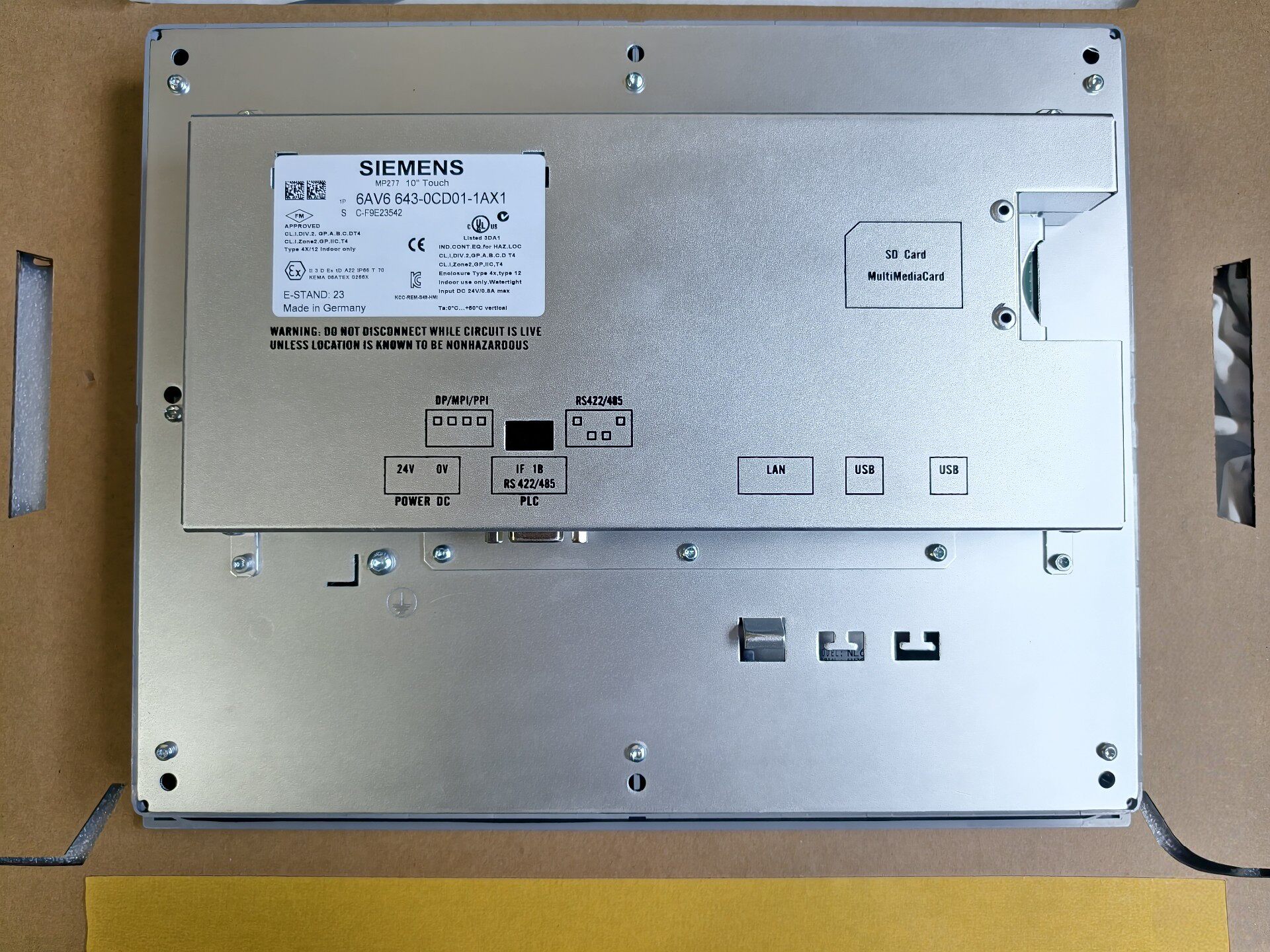 Siemens 6AV6643-0CD01-1AX1 MP277 Мультипанель оператора 3