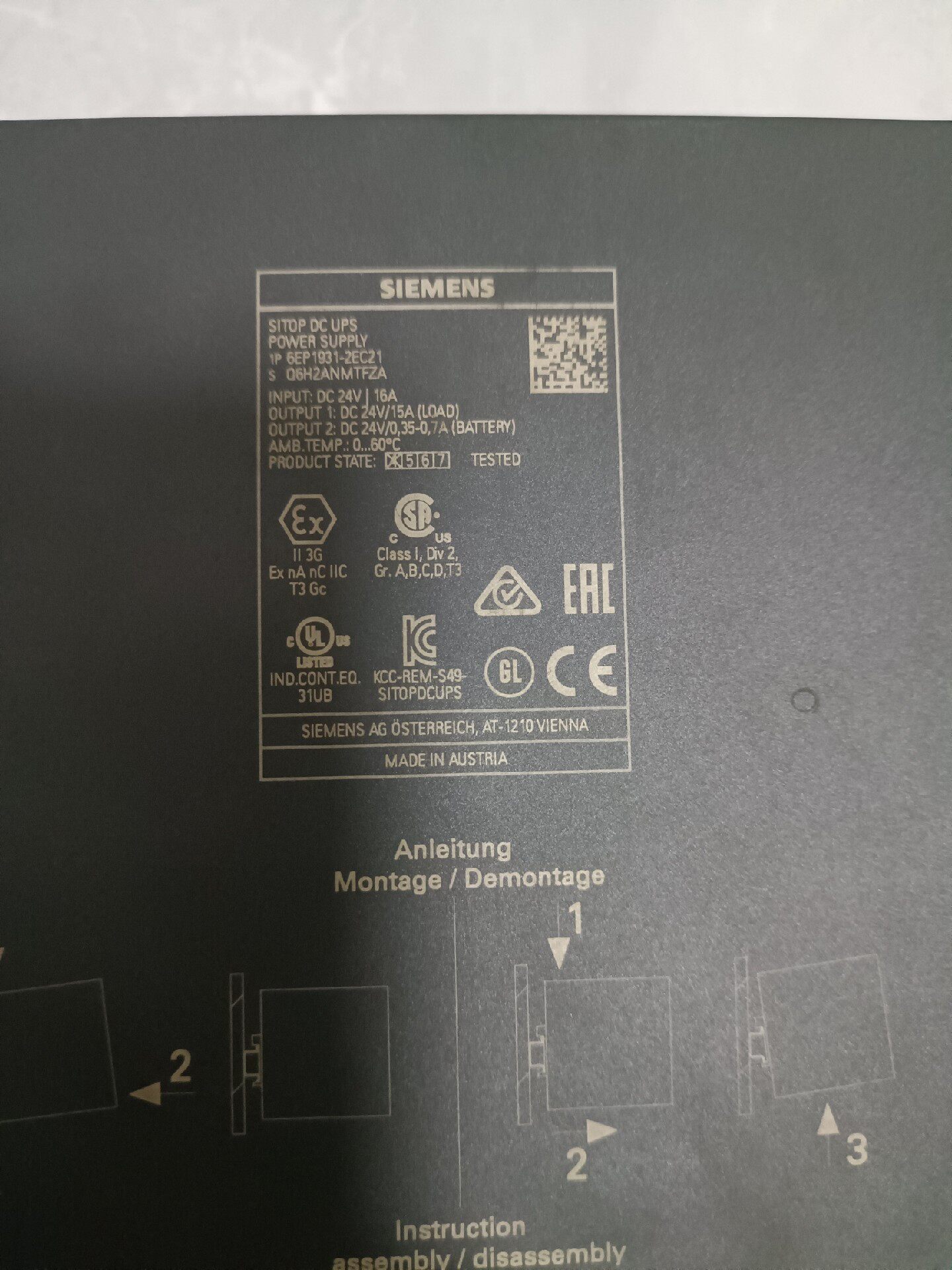 Siemens 6EP1931-2EC21 SITOP DC UPS ИБП 2