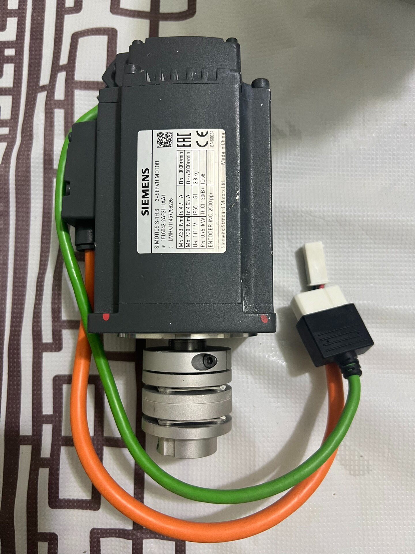 Siemens 1FL6042-2AF21-1AA1 SIMOTICS S-1FL6 Сервомотор