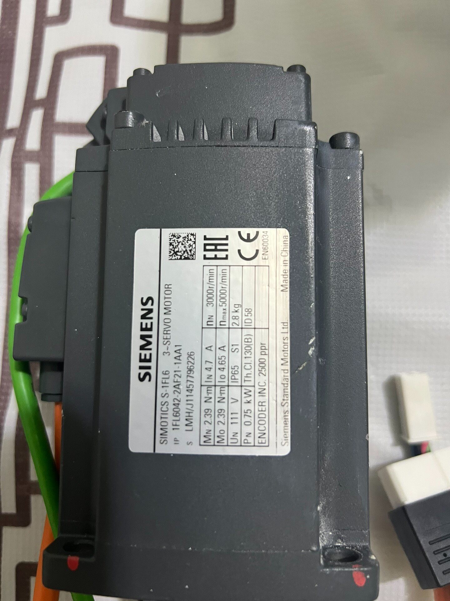 Siemens 1FL6042-2AF21-1AA1 SIMOTICS S-1FL6 Сервомотор 5