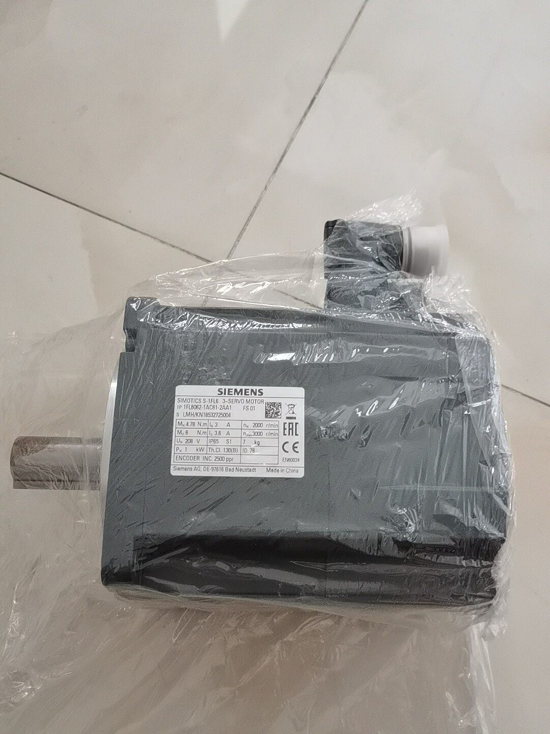 Siemens 1FL6062-1AC61-2AA1 SIMOTICS S-1FL6 Сервомотор 2
