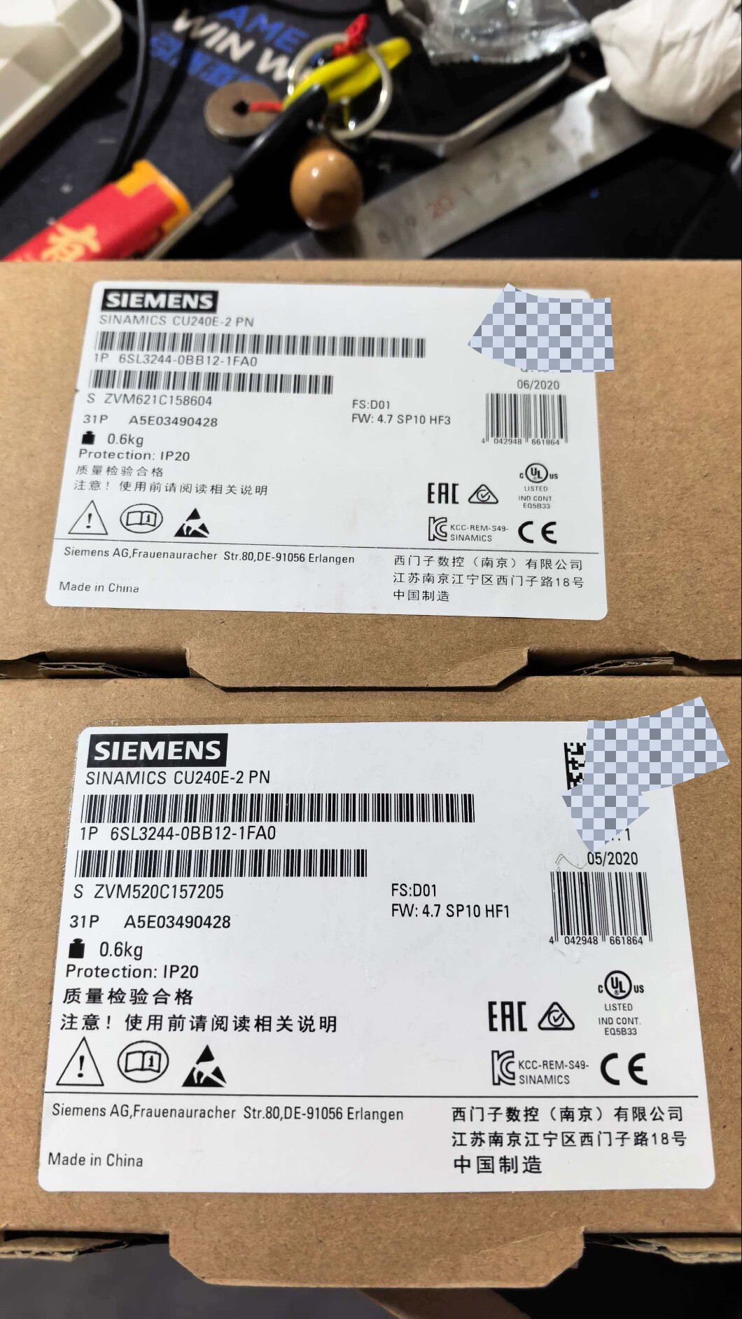 Siemens 6SL3244-0BB12-1FA0 CU240E-2 Блок управления 3
