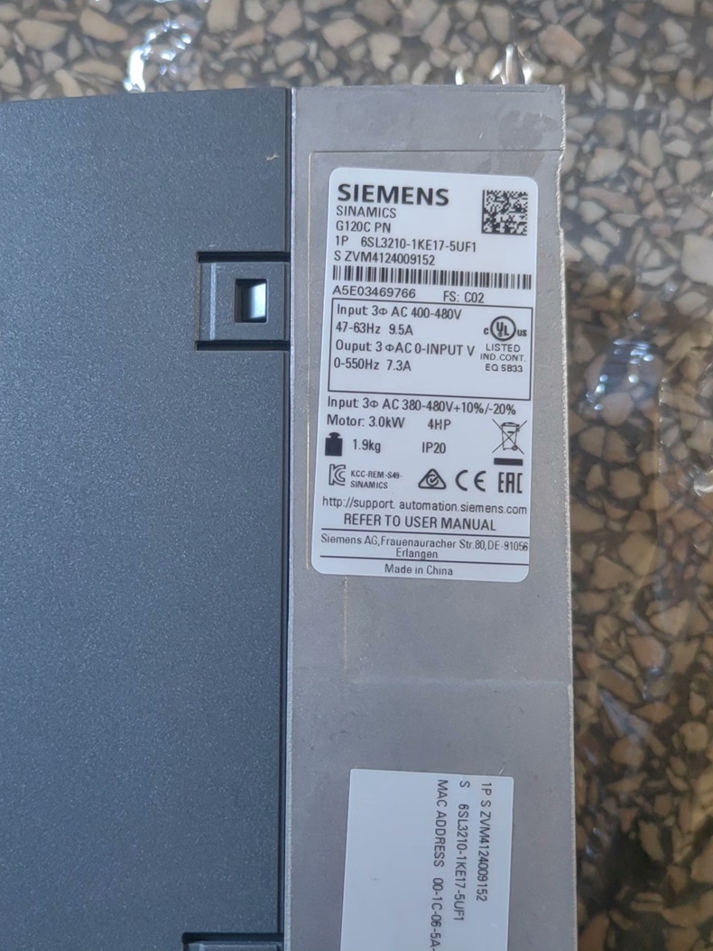 Siemens 6SL3210-1KE17-5UF1 G120C PN Преобразователь частоты 2