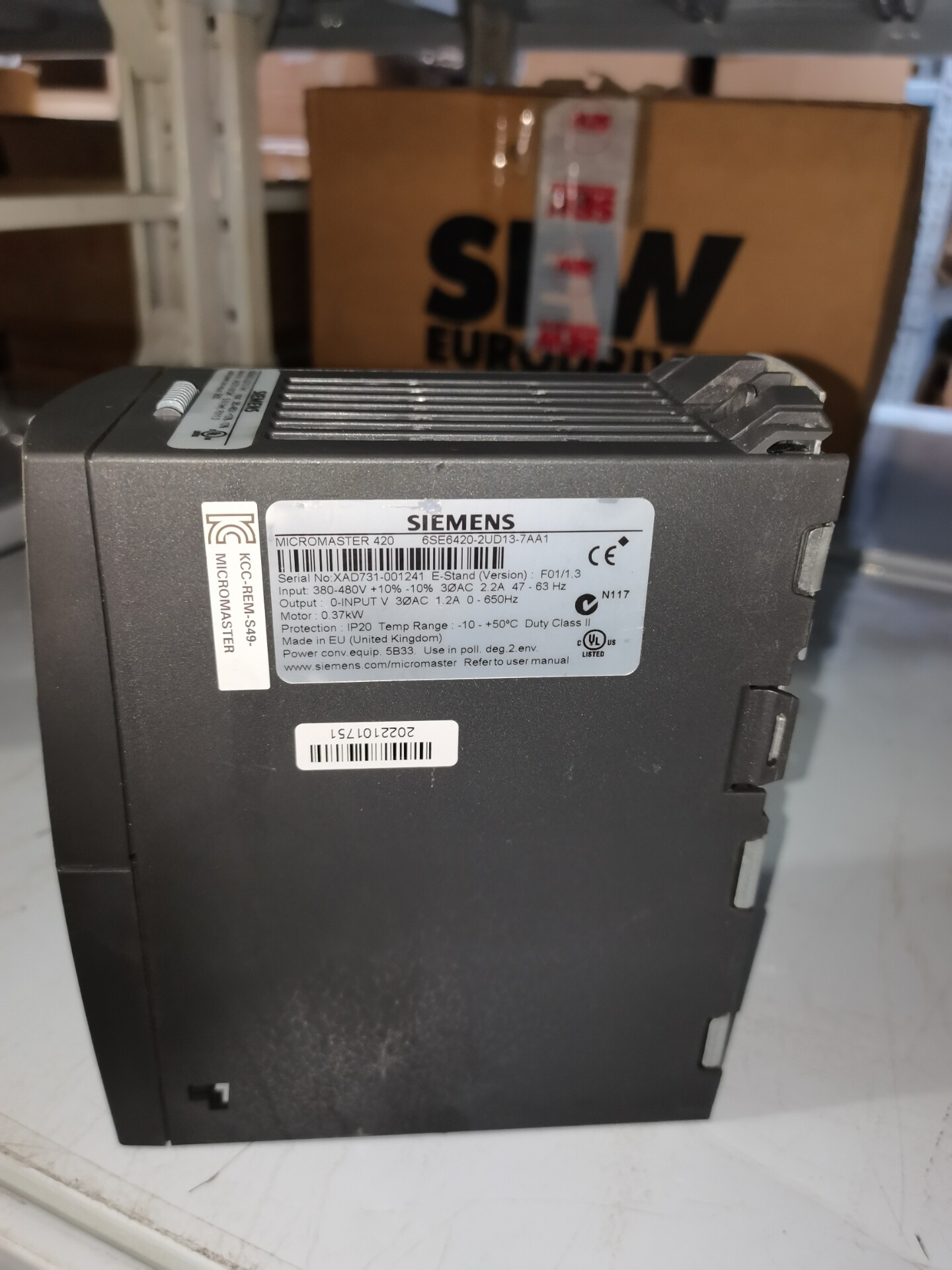 Siemens 6SE6420-2UD13-7AA1 MICROMASTER 420 Преобразователь частоты 3