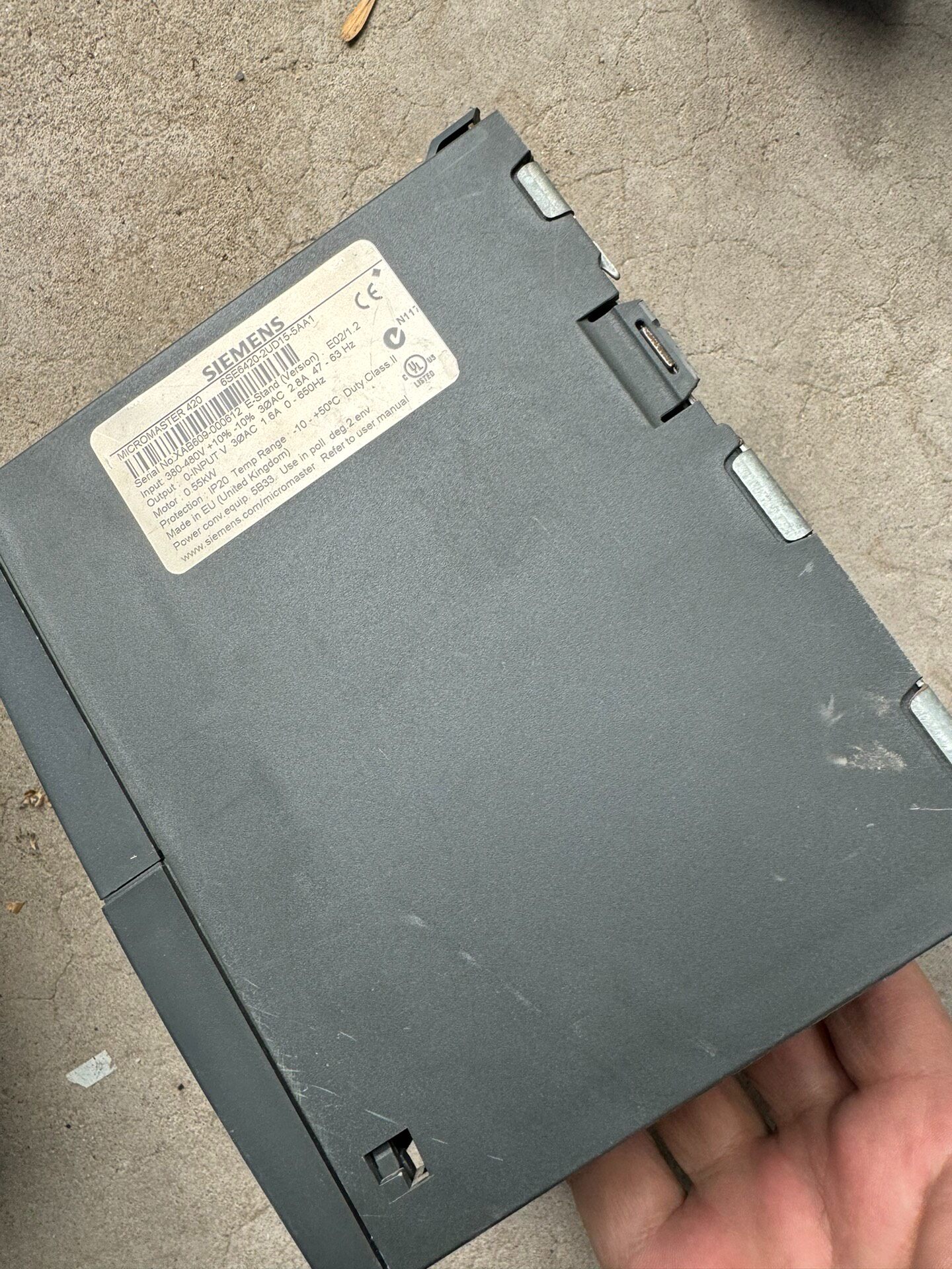 Siemens 6SE6420-2UD15-5AA1 MICROMASTER 420 Преобразователь частоты 4