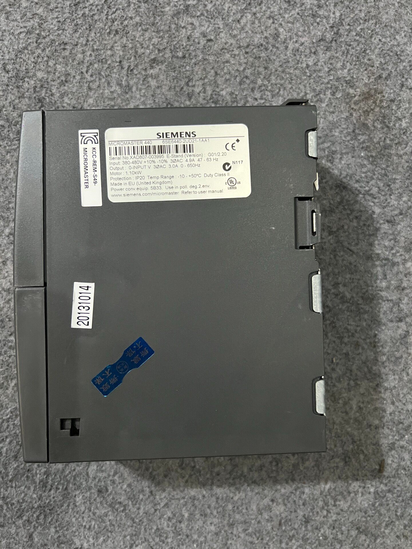 Siemens 6SE6440-2UD21-1AA1 MICROMASTER 440 Преобразователь частоты 3
