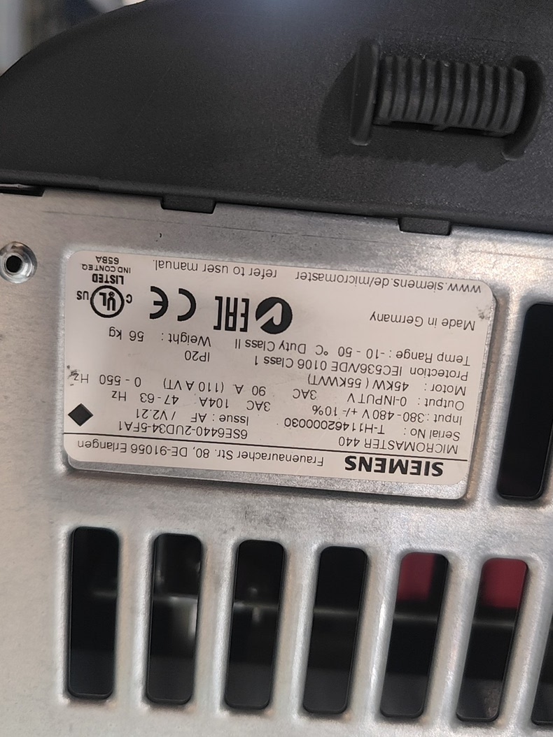 Siemens 6SE6440-2UD34-5FA1 MICROMASTER 440 Преобразователь частоты 2