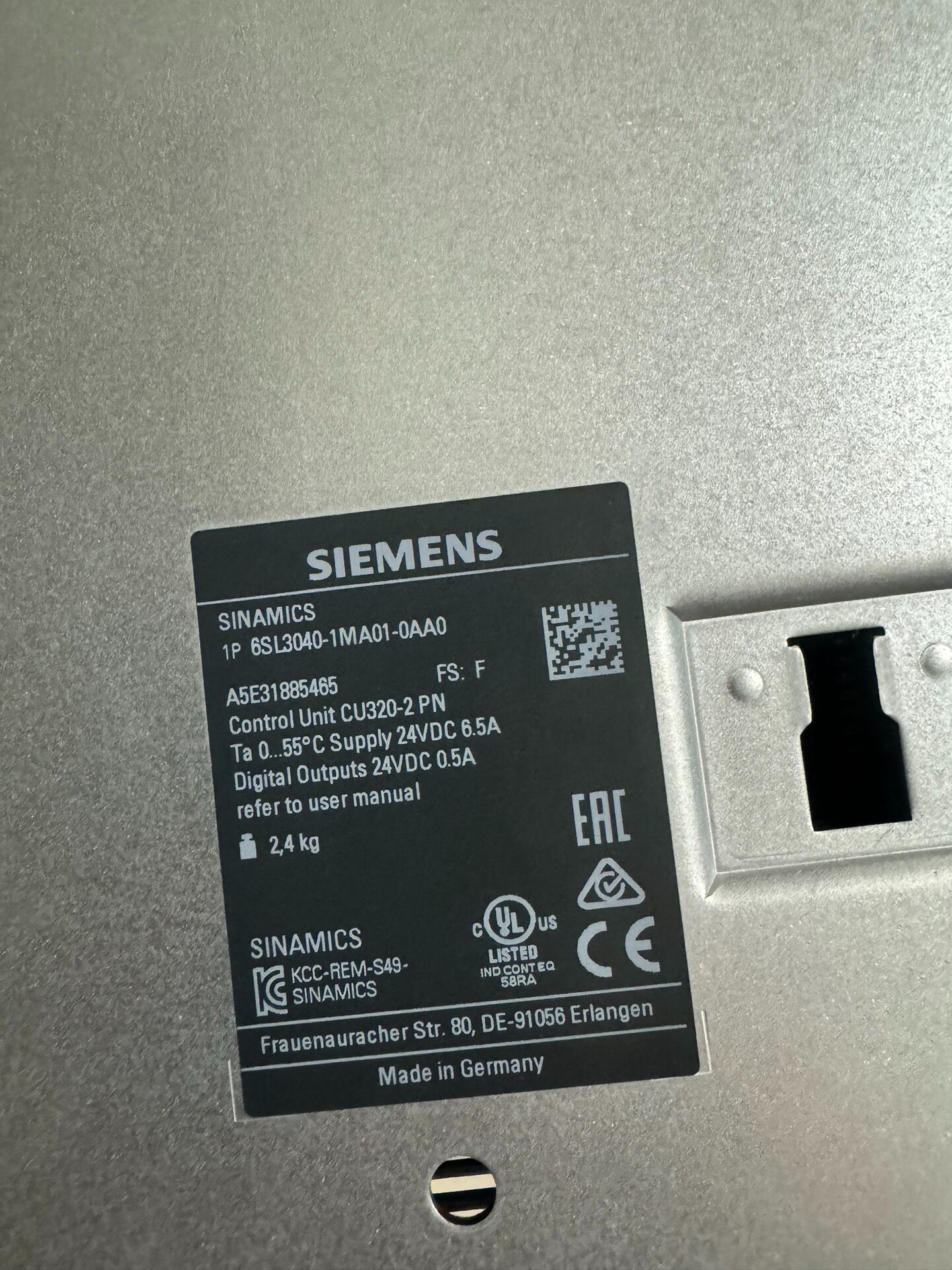 Siemens 6SL3040-1MA01-0AA0 SINAMICS S120 Сервопривод 3