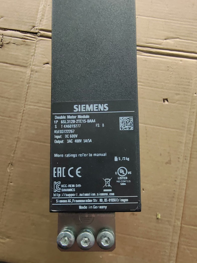 Siemens 6SL3120-2TE15-0AA4 SINAMICS S120 Сервопривод