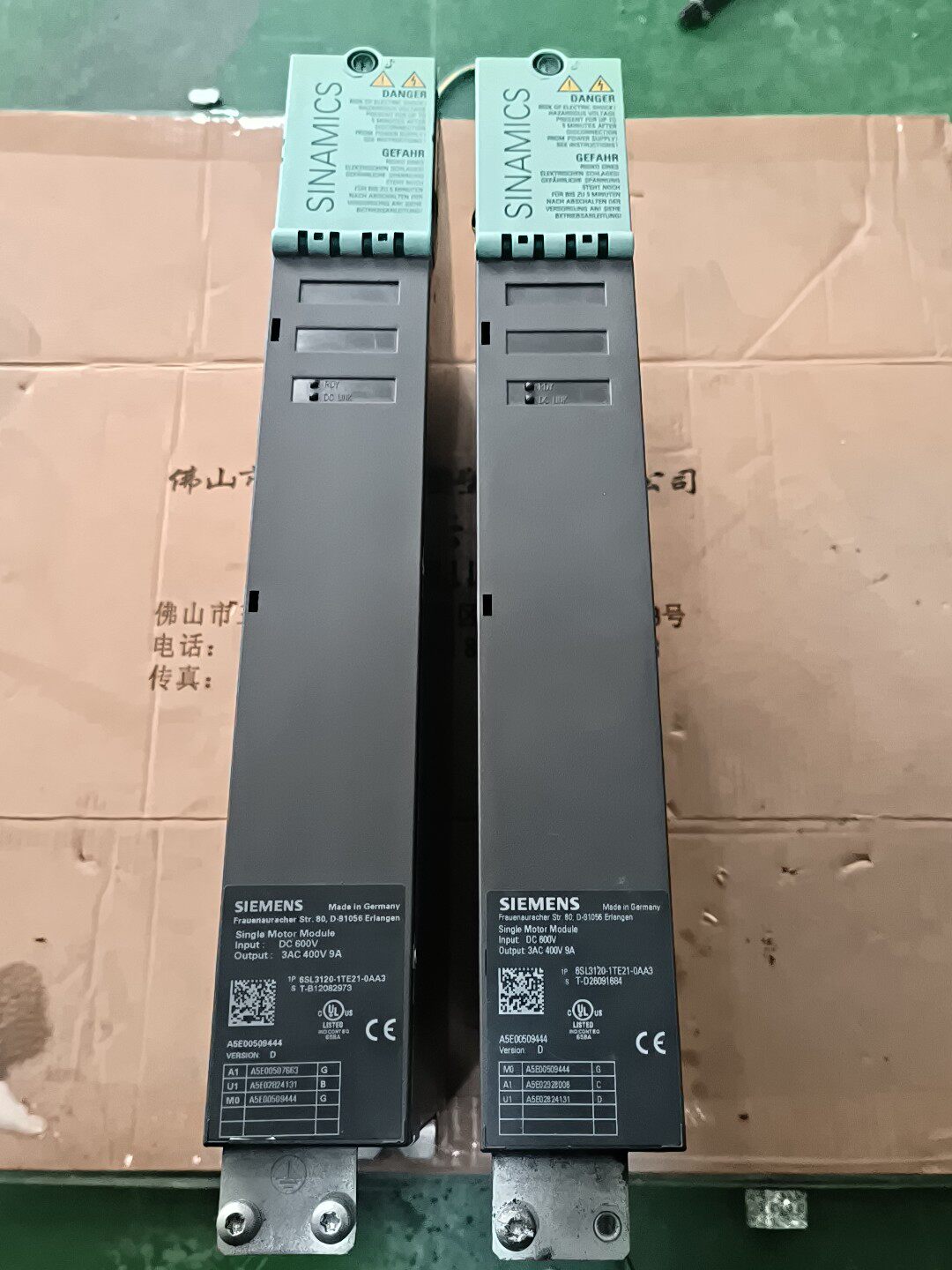 Siemens 6SL3120-1TE21-0AA3 SINAMICS S120 Сервопривод