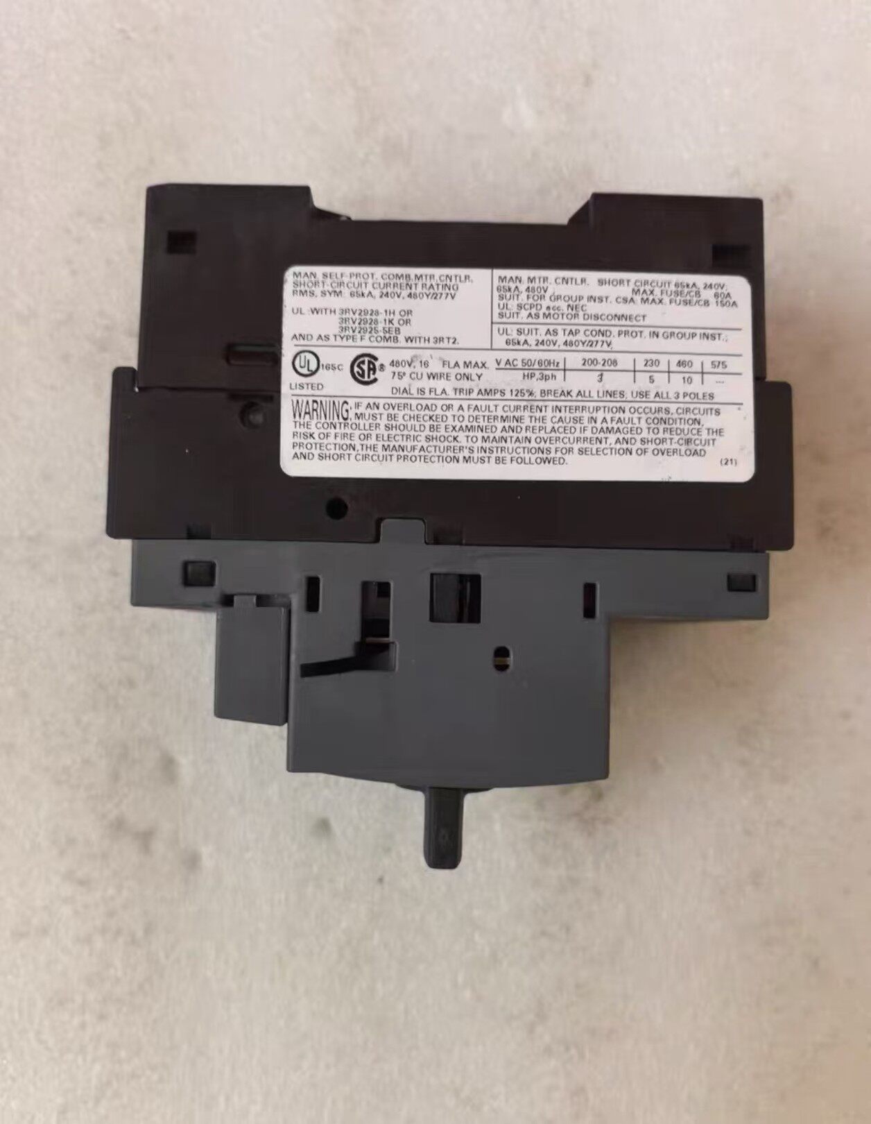 Siemens 3RV2011-1CA10 3RV2 Автомат защиты двигателя 2