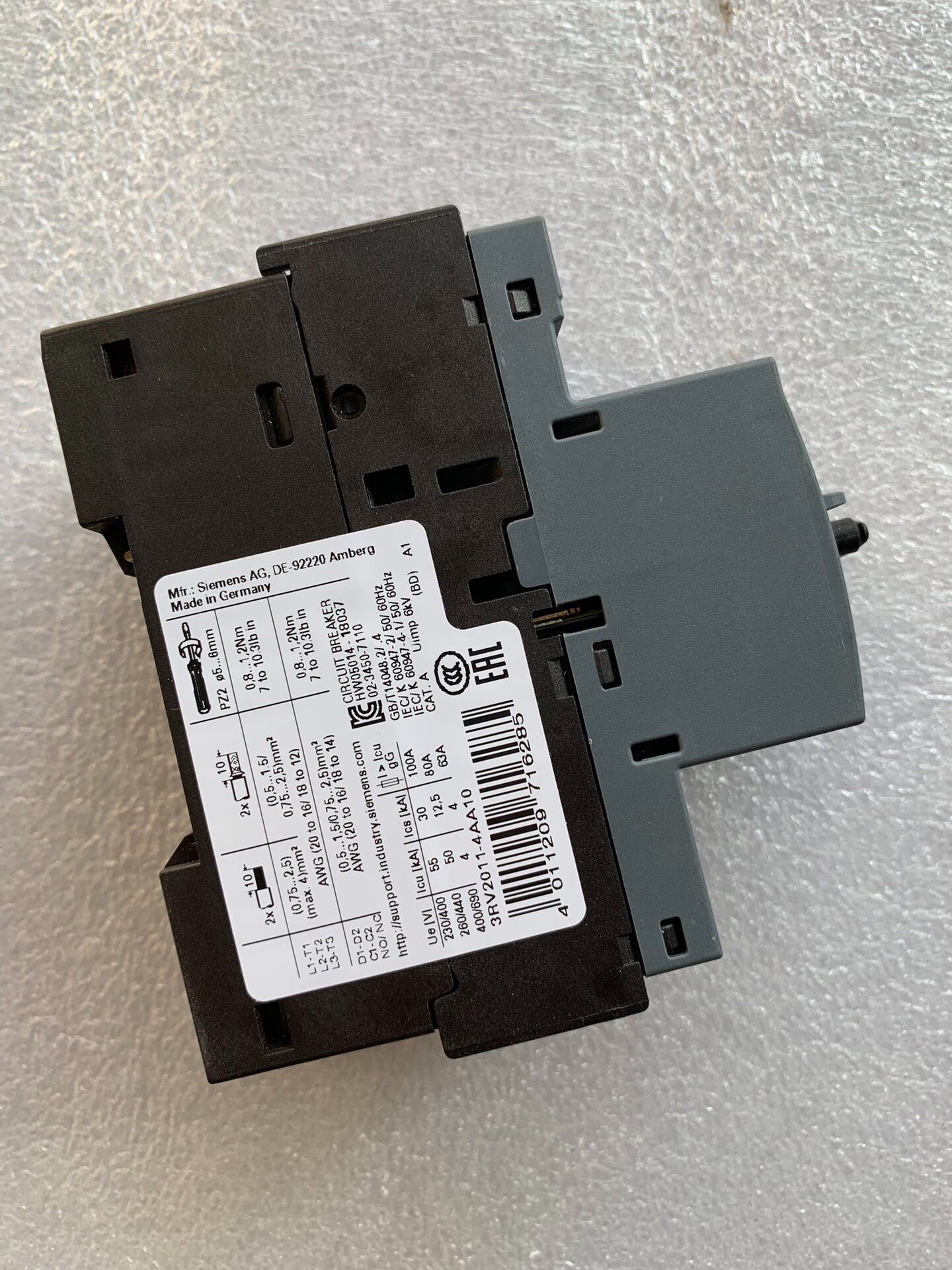 Siemens 3RV2011-4AA10 3RV2 Автомат защиты двигателя 2