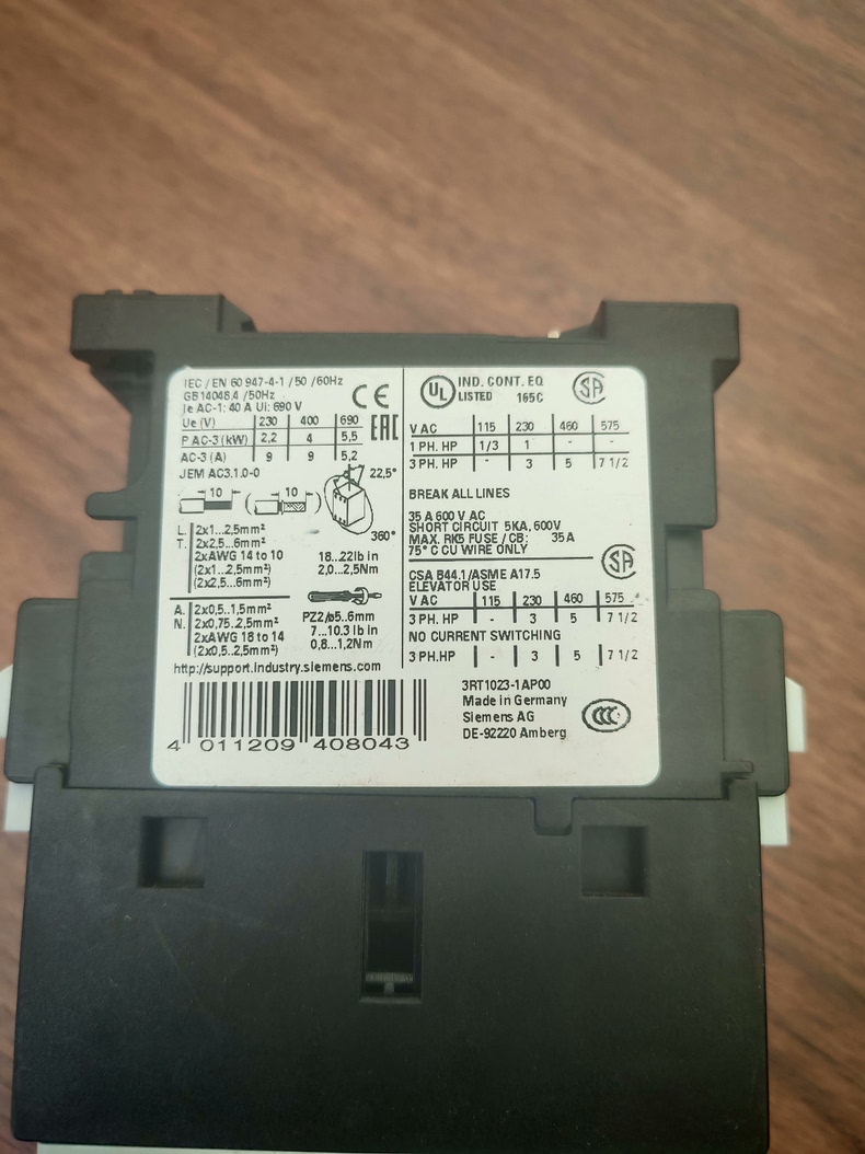 Siemens 3RT1023-1AP00 3RT1023 Контактор