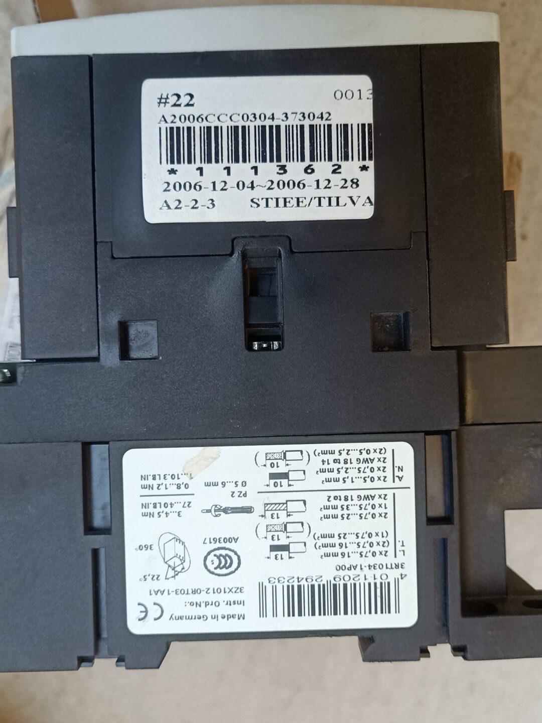 Siemens 3RT1034-1AP00 3RT1034 Контактор 4
