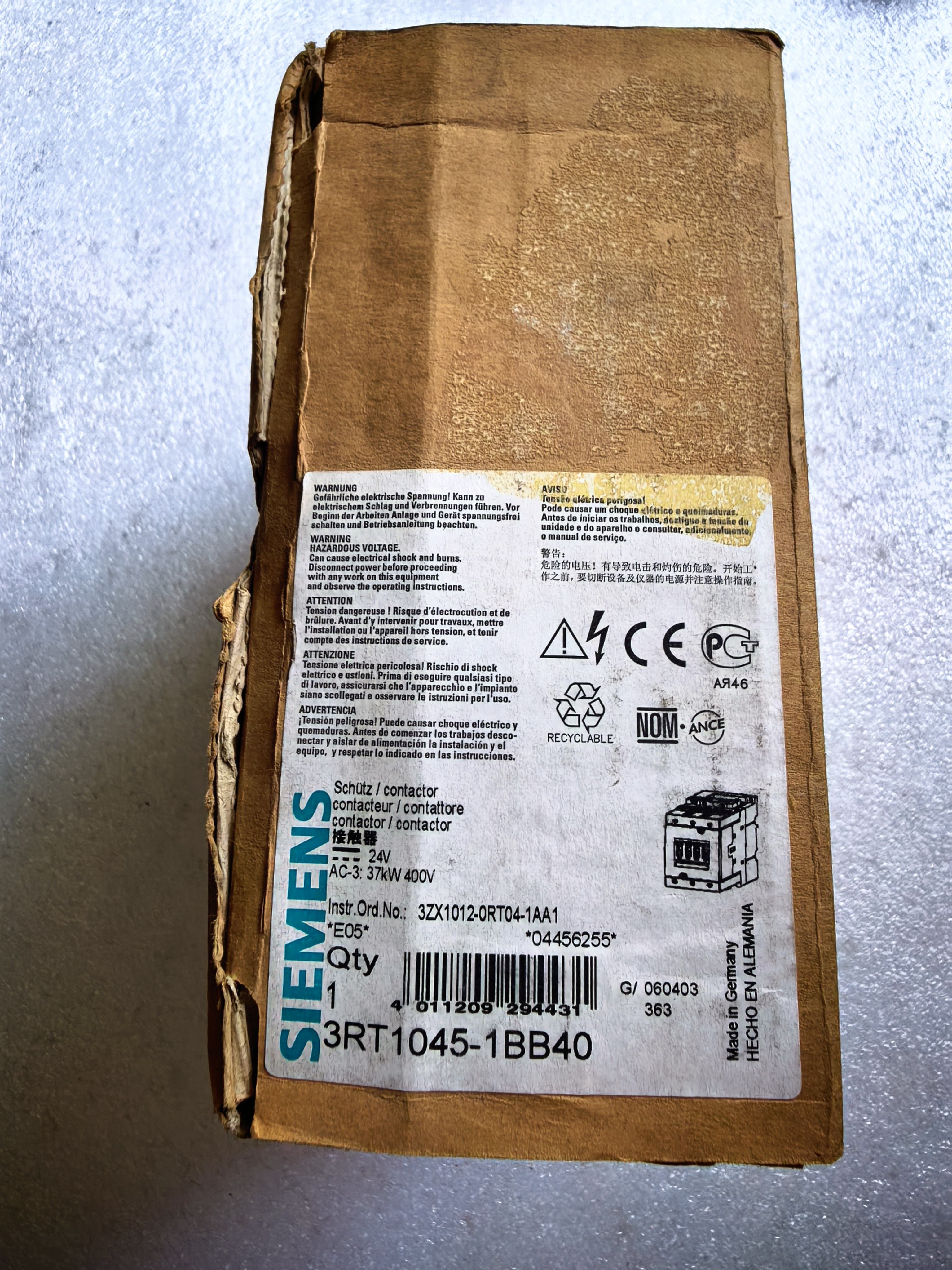 Siemens 3RT1045-1BB40 3RT1045 Контактор 2