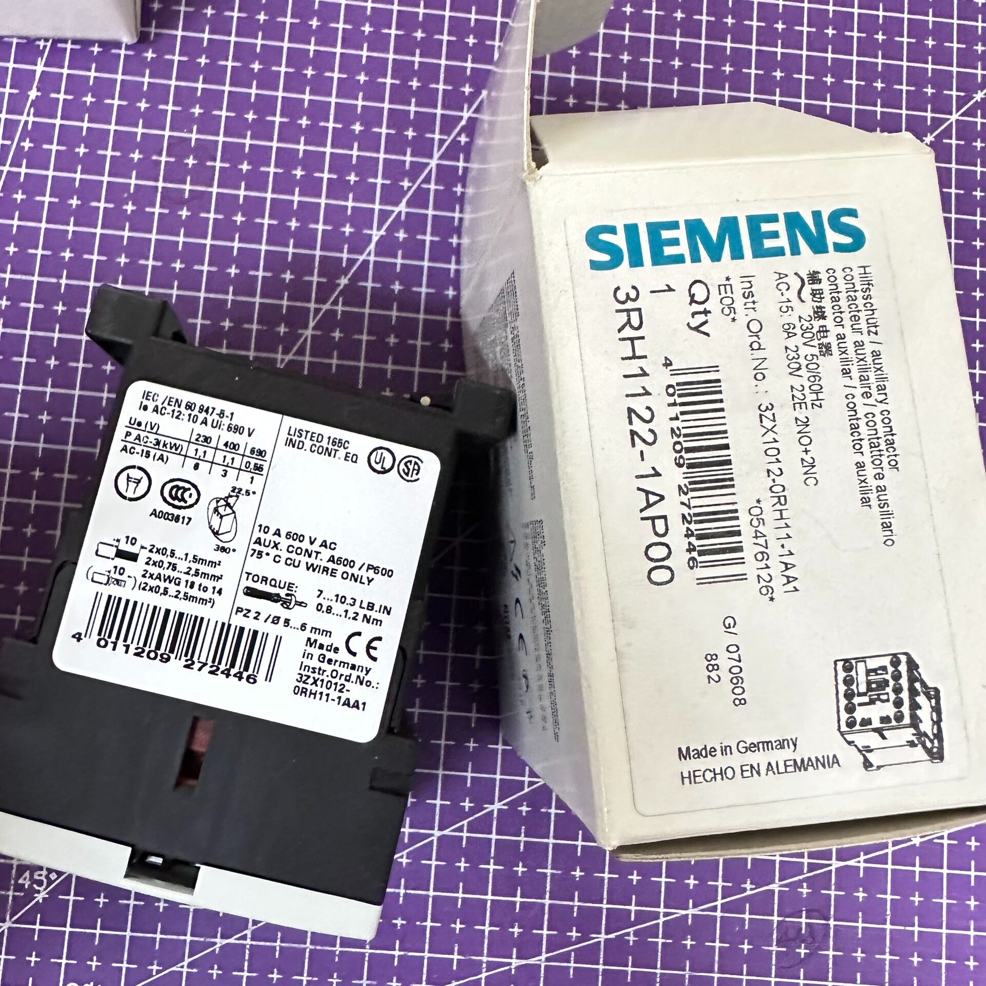 Siemens 3RH1122-1AP00 3RH11 Промежуточное реле 2