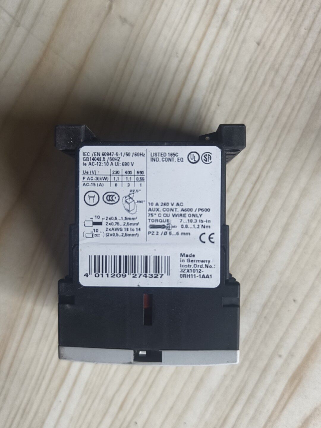 Siemens 3RH1131-1BB40 3RH11 Промежуточное реле 2