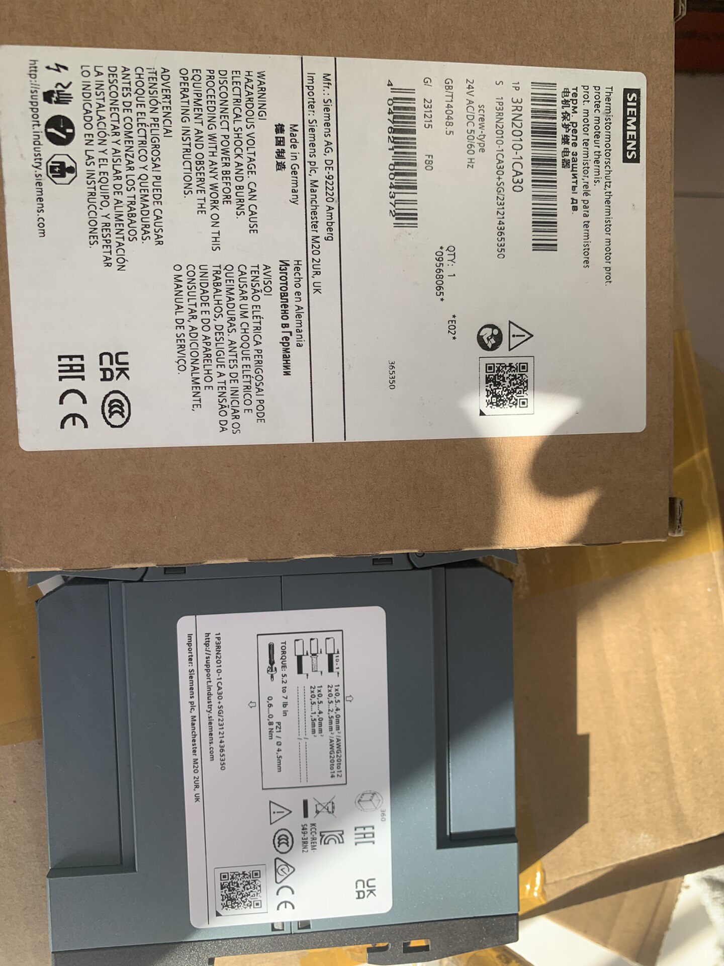 Siemens 3RN2010-1CA30 3RN Термисторное реле защиты 3