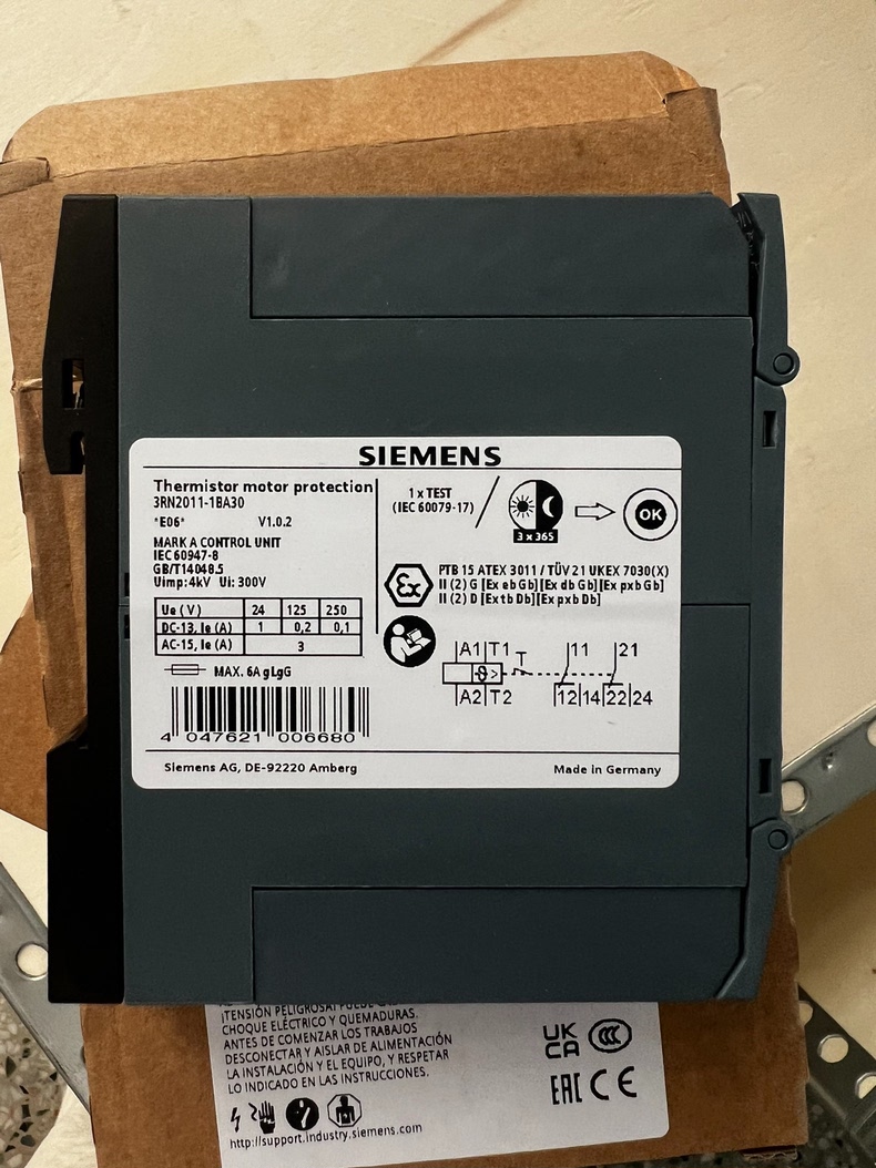 Siemens 3RN2011-1BA30 3RN Термисторное реле защиты 2