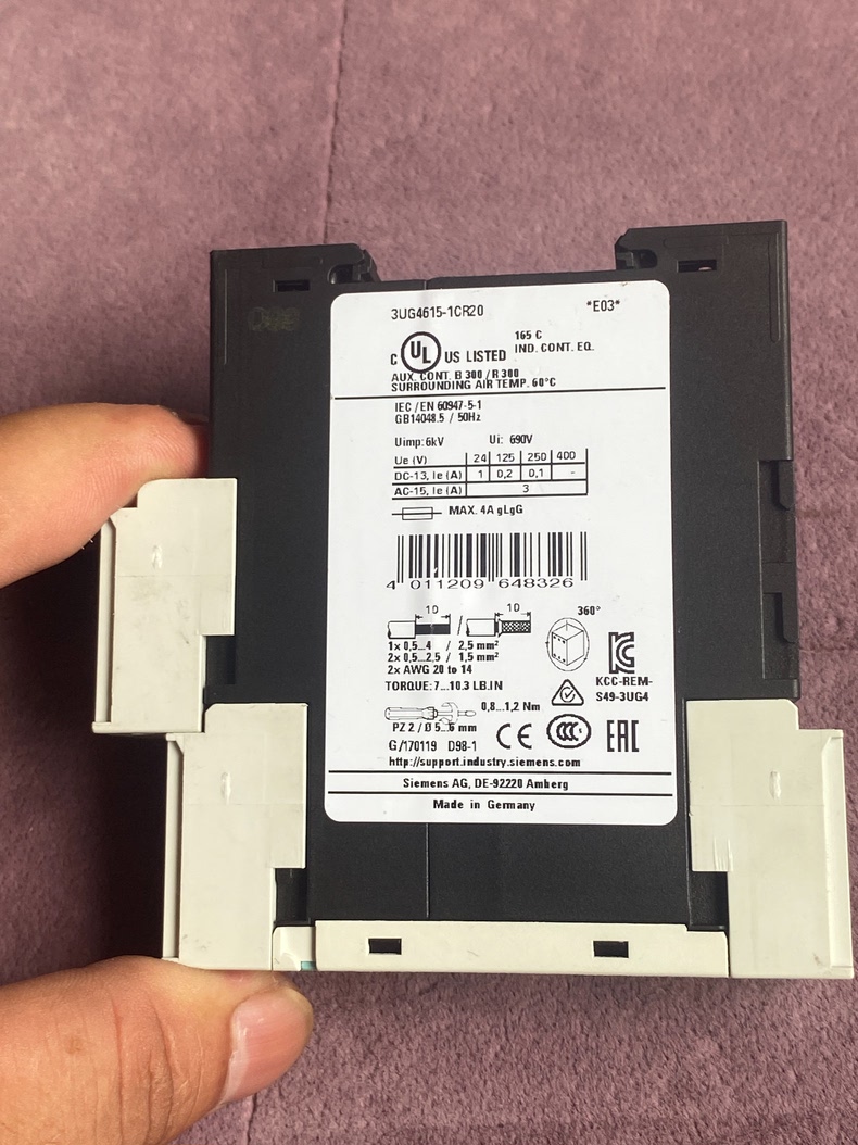 Siemens 3UG4615-1CR20 3UG Реле контроля фаз