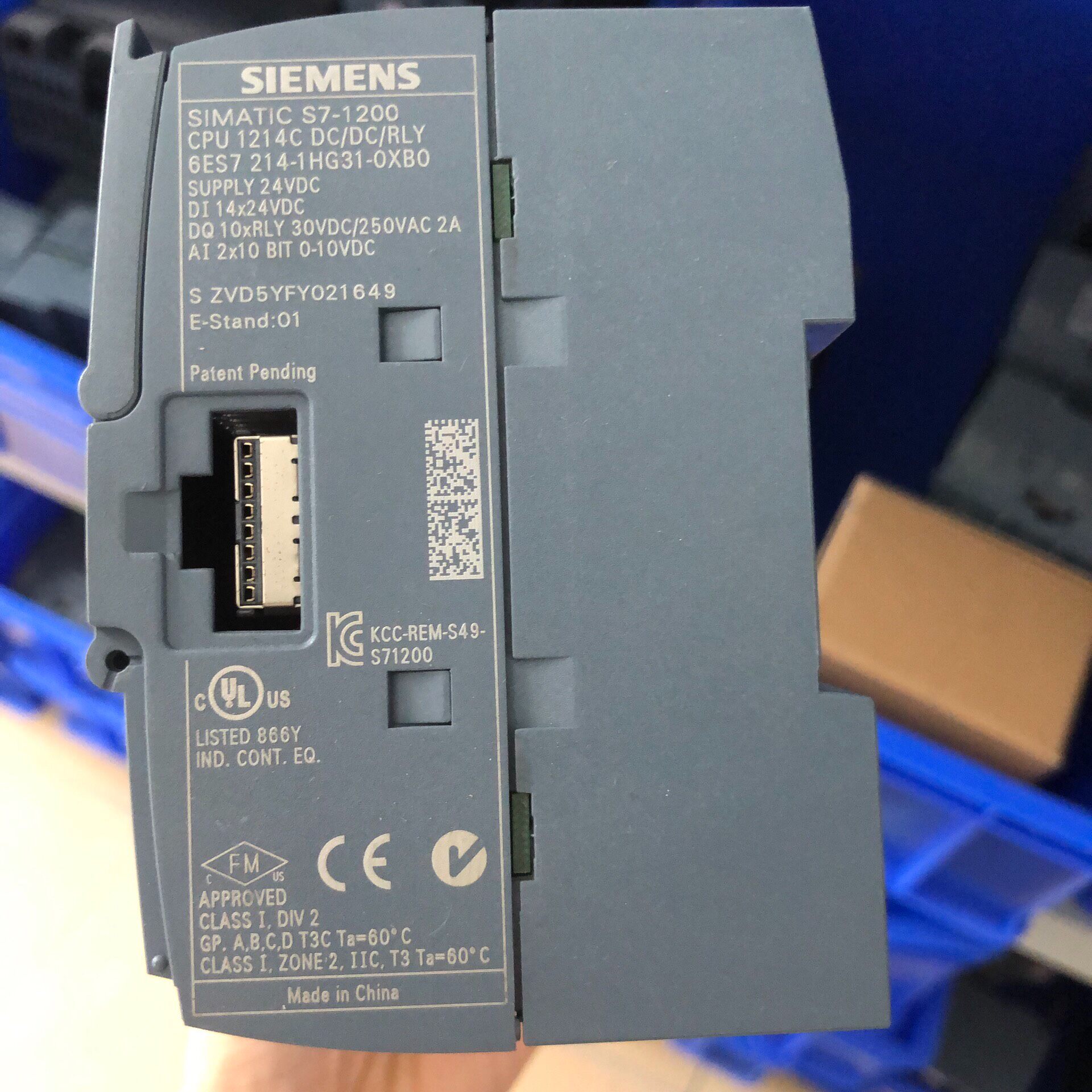 Siemens 6ES7214-1HG31-0XB0 SIMATIC S7-1200 CPU 1214C