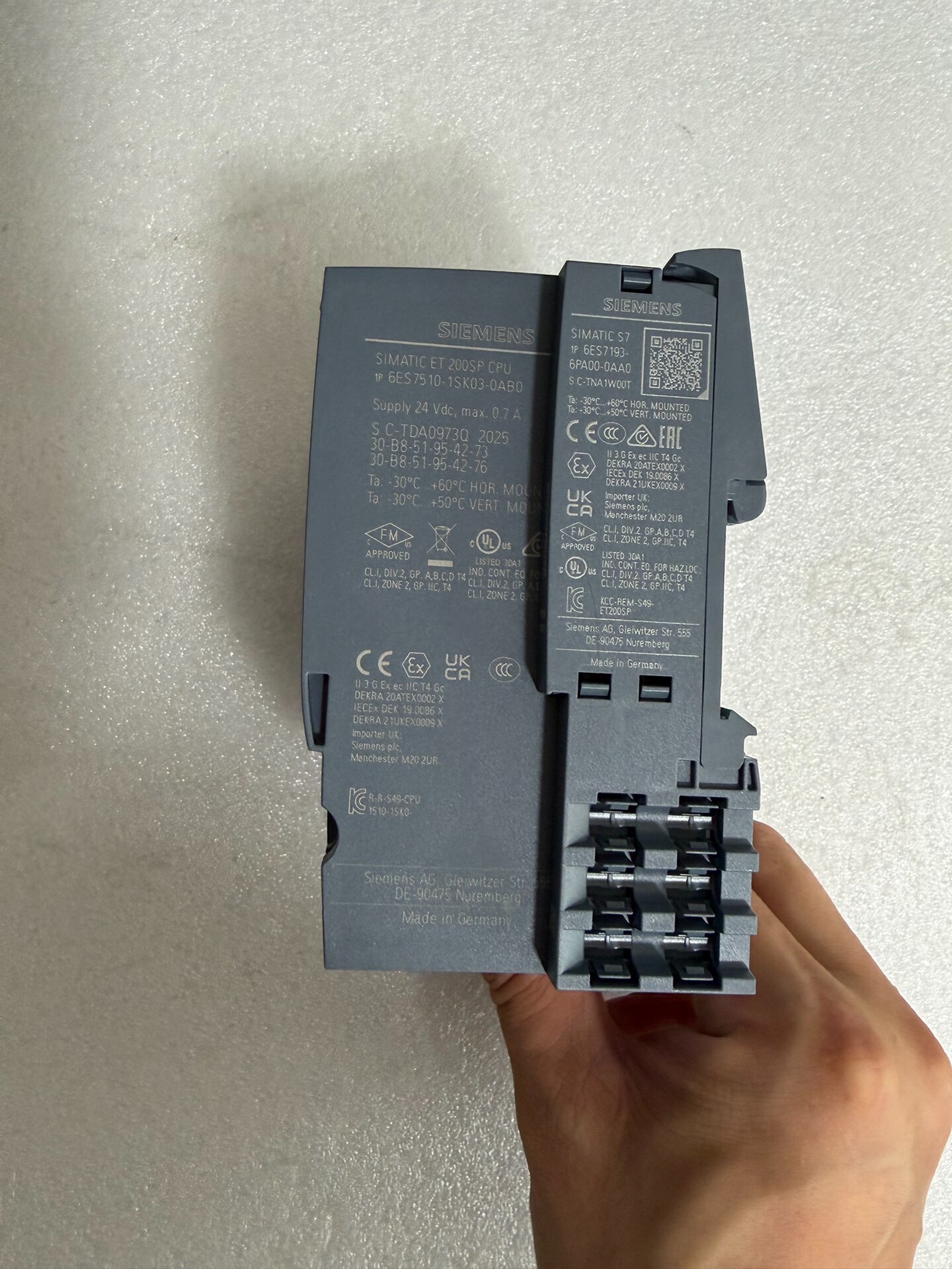 Siemens 6ES7510-1SK03-0AB0 CPU 1510SP F-1 PN 3