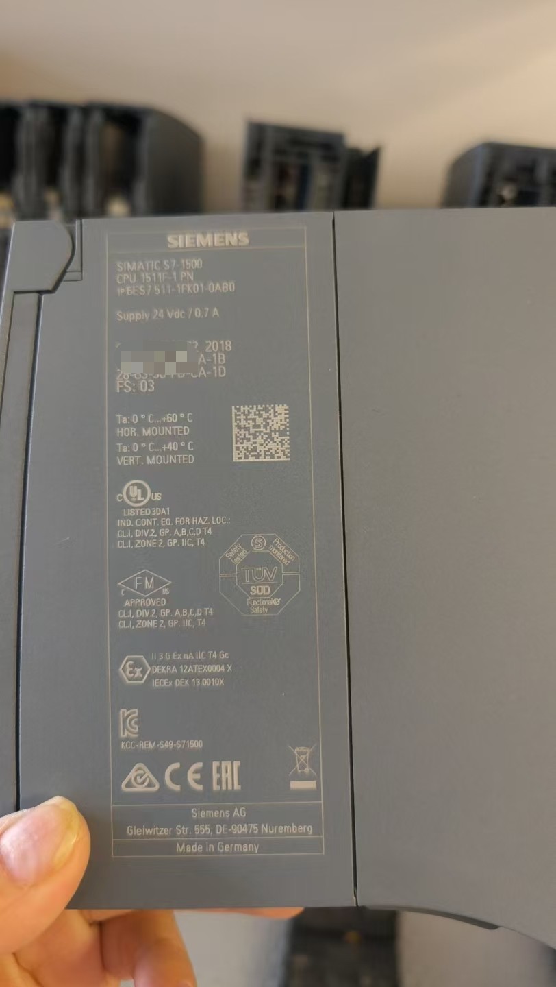 Siemens 6ES7511-1FK01-0AB0 CPU 1511F-1 PN 2