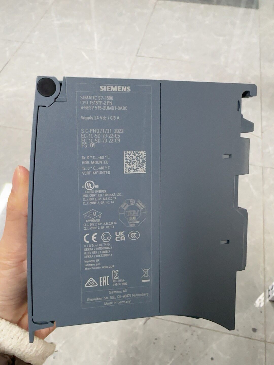 Siemens 6ES7515-2UM01-0AB0 CPU 1515TF-2 PN