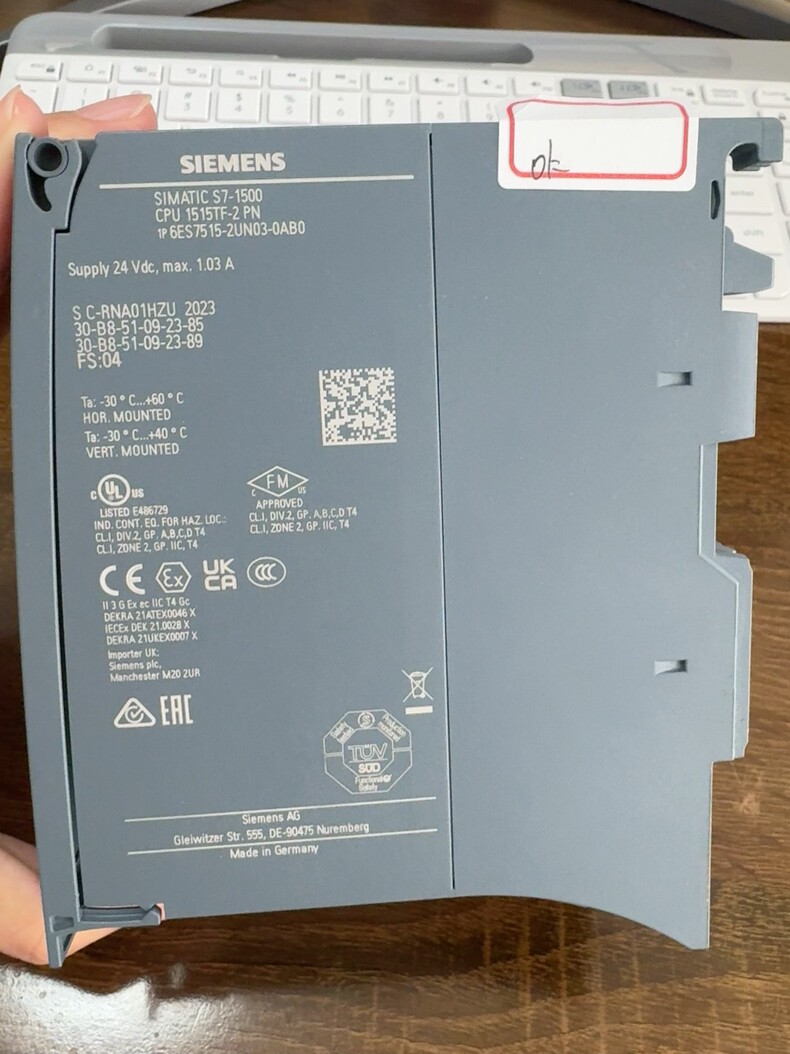 Siemens 6ES7515-2UN03-0AB0 CPU 1515TF-2 PN