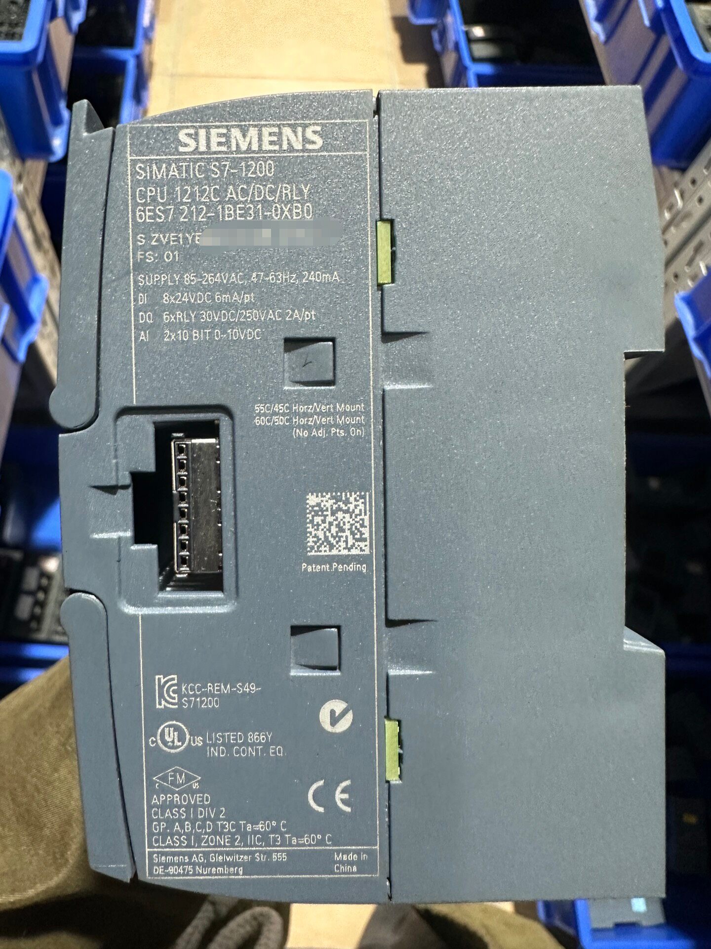 Siemens 6ES7212-1BE31-0XB0 CPU 1212C 3