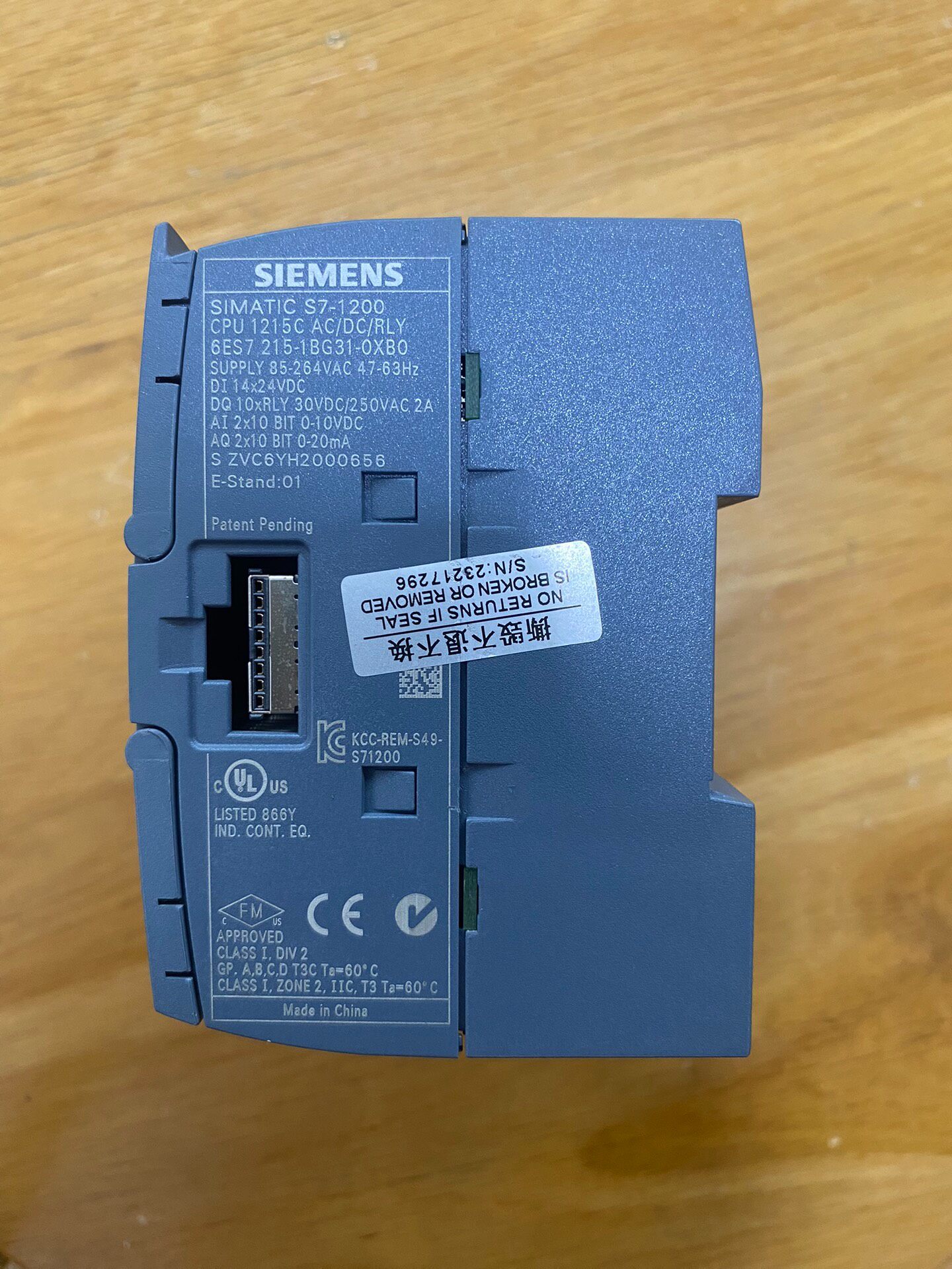 Siemens 6ES7215-1BG31-0XB0 CPU 1215C 2