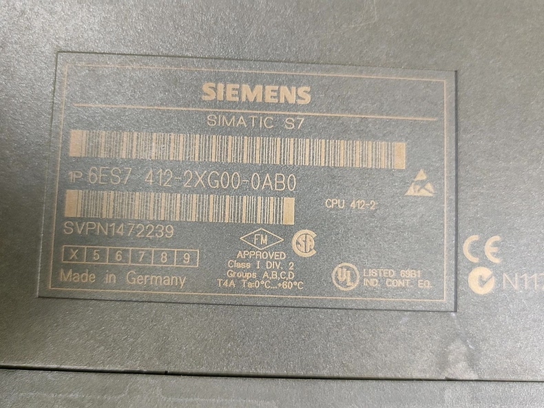 Siemens 6ES7412-2XG00-0AB0 CPU 412-2