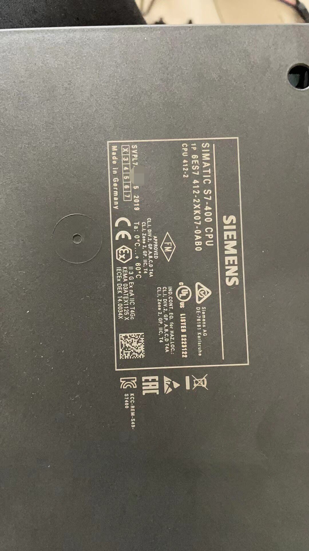 Siemens 6ES7412-2XK07-0AB0 CPU 412-2