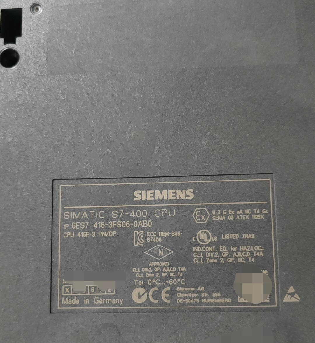 Siemens 6ES7416-3ES06-0AB0 CPU 416-3